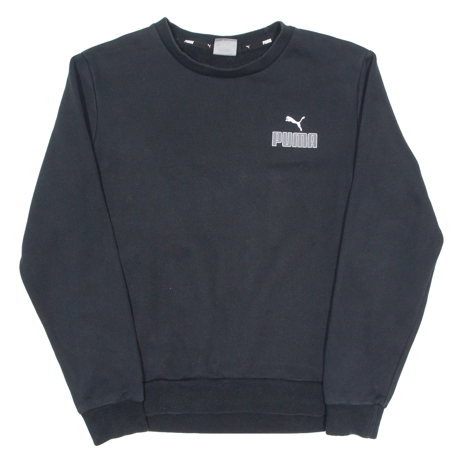 PUMA Mens Sweatshirt Black Crew Neck S Refurbished - N/A refurbished available on Cerqular