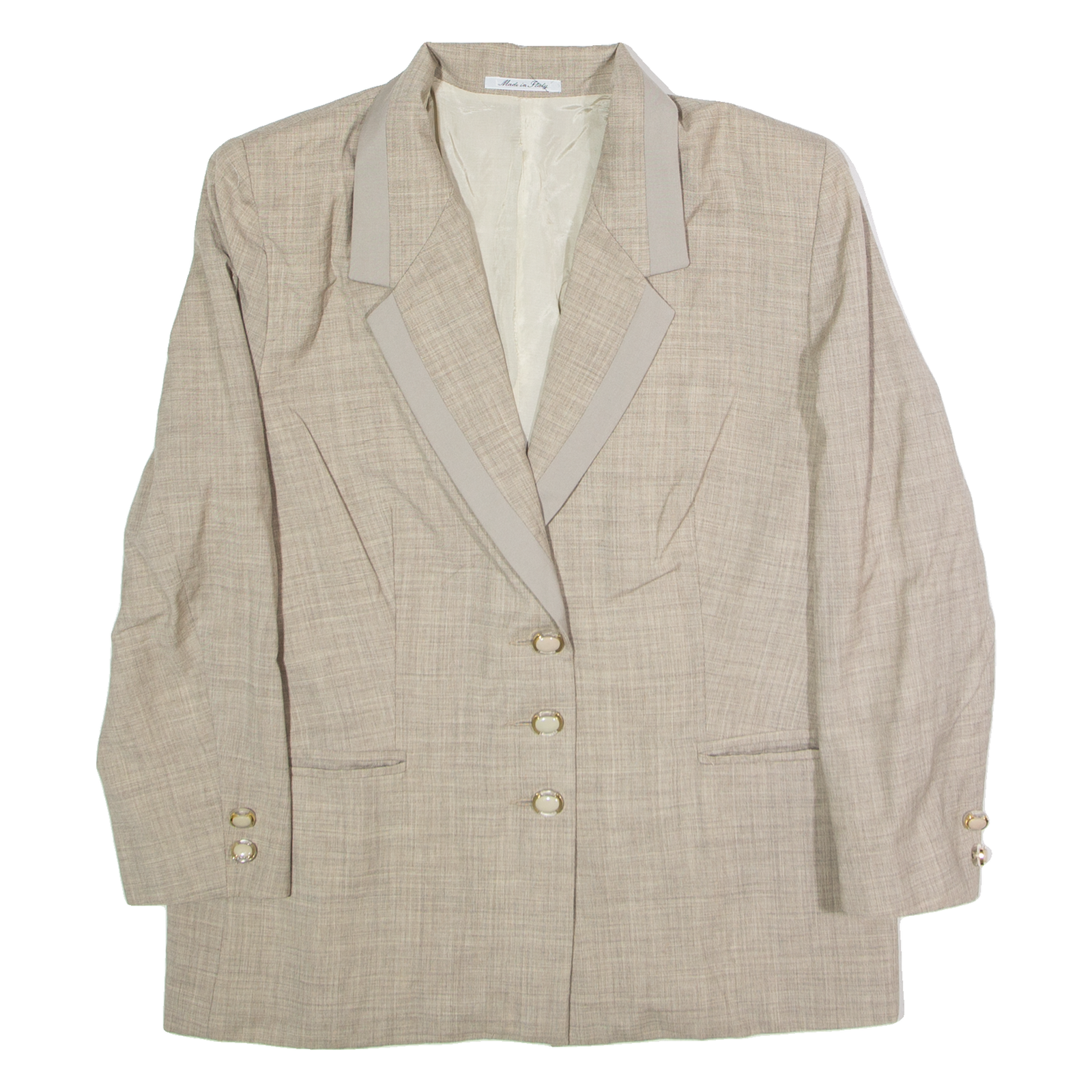 LA MADELEINE Womens Blazer Jacket Grey Wool XL Refurbished - N/A refurbished available on Cerqular