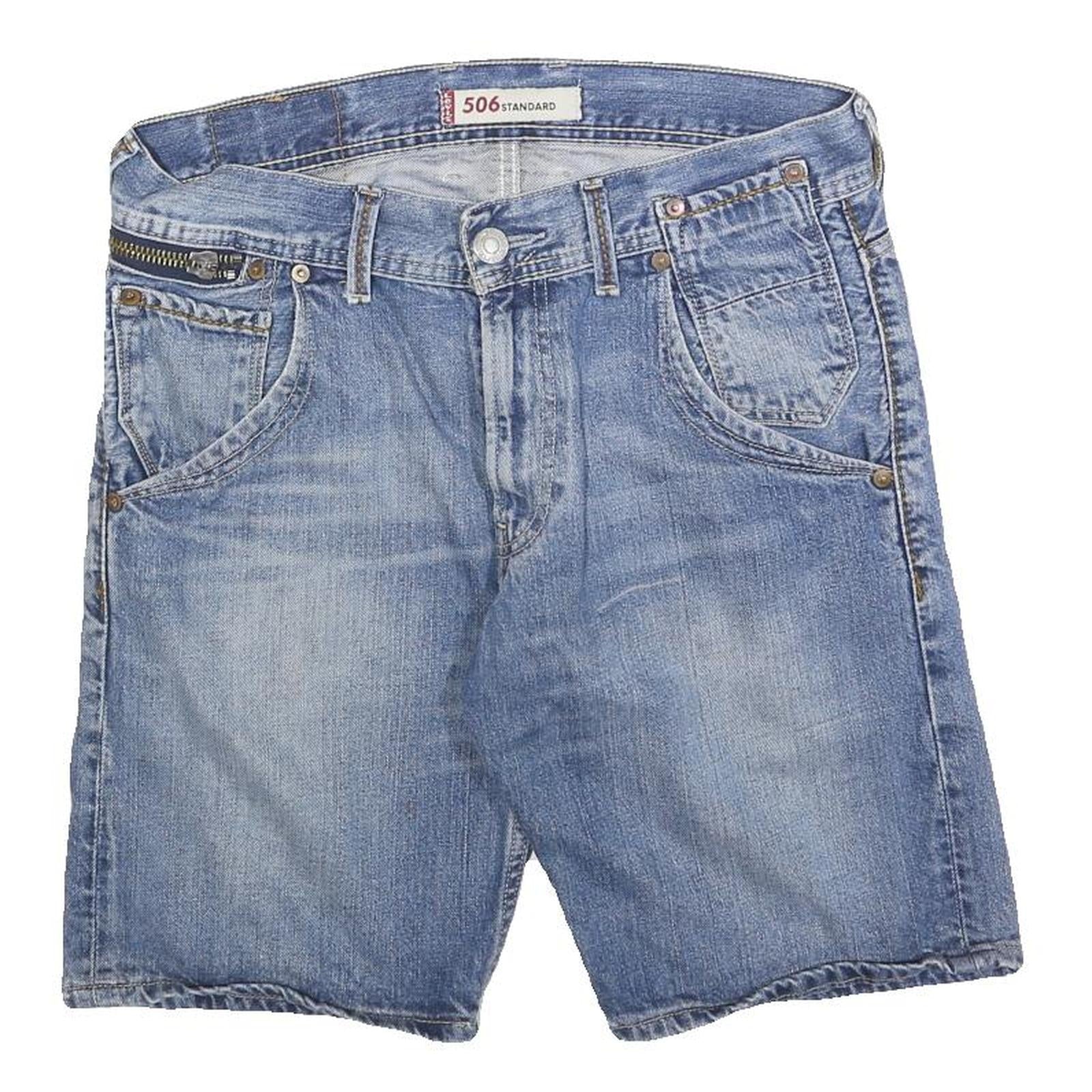 LEVI'S Mens Denim Blue Shorts 506 Standard Classic Fit M W32 Casual Cotton Blend Refurbished - N/A refurbished available on Cerqular