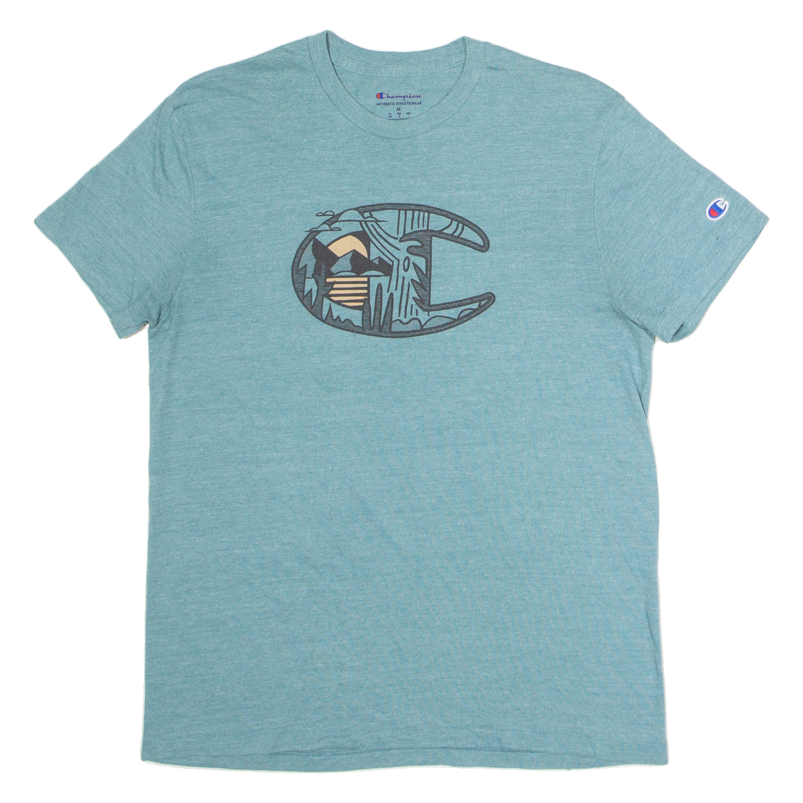 CHAMPION Womens T-Shirt Green M Refurbished - N/A refurbished available on Cerqular