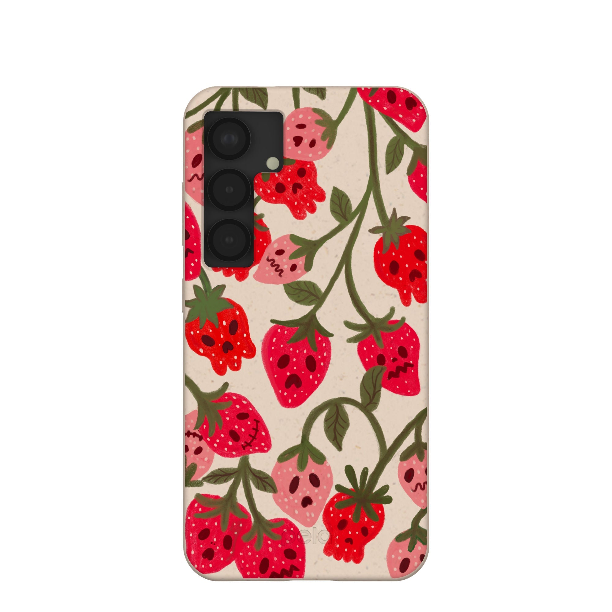 Seashell Strawboories Samsung Galaxy S25 Case Refurbished - Pela Case refurbished available on Cerqular