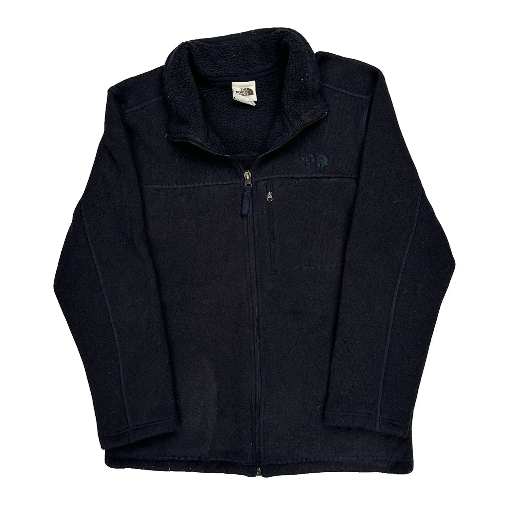 Buy The North Face Fleece Jacket - Medium Black Polyester Refurbished - $73.69 The North Face Fleece Jacket - Medium Black Polyester Refurbished - Thrifted (note: this is a term often used to describe second- refurbished available on Cerqular