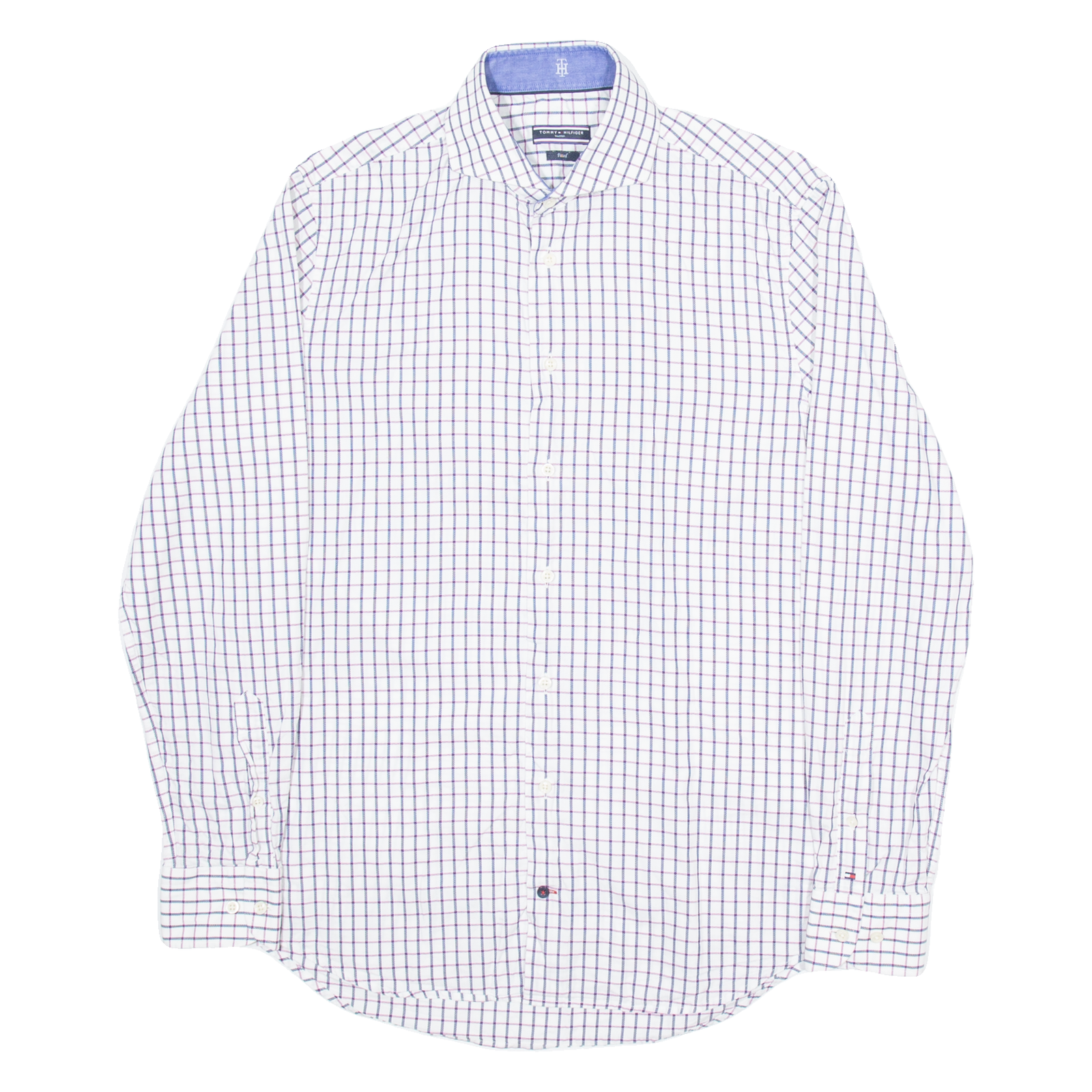 Buy TOMMY HILFIGER Fitted Mens Shirt White Check Long Sleeve M Refurbished - $31.19 TOMMY HILFIGER Fitted Mens Shirt White Check Long Sleeve M Refurbished - N/A refurbished available on Cerqular