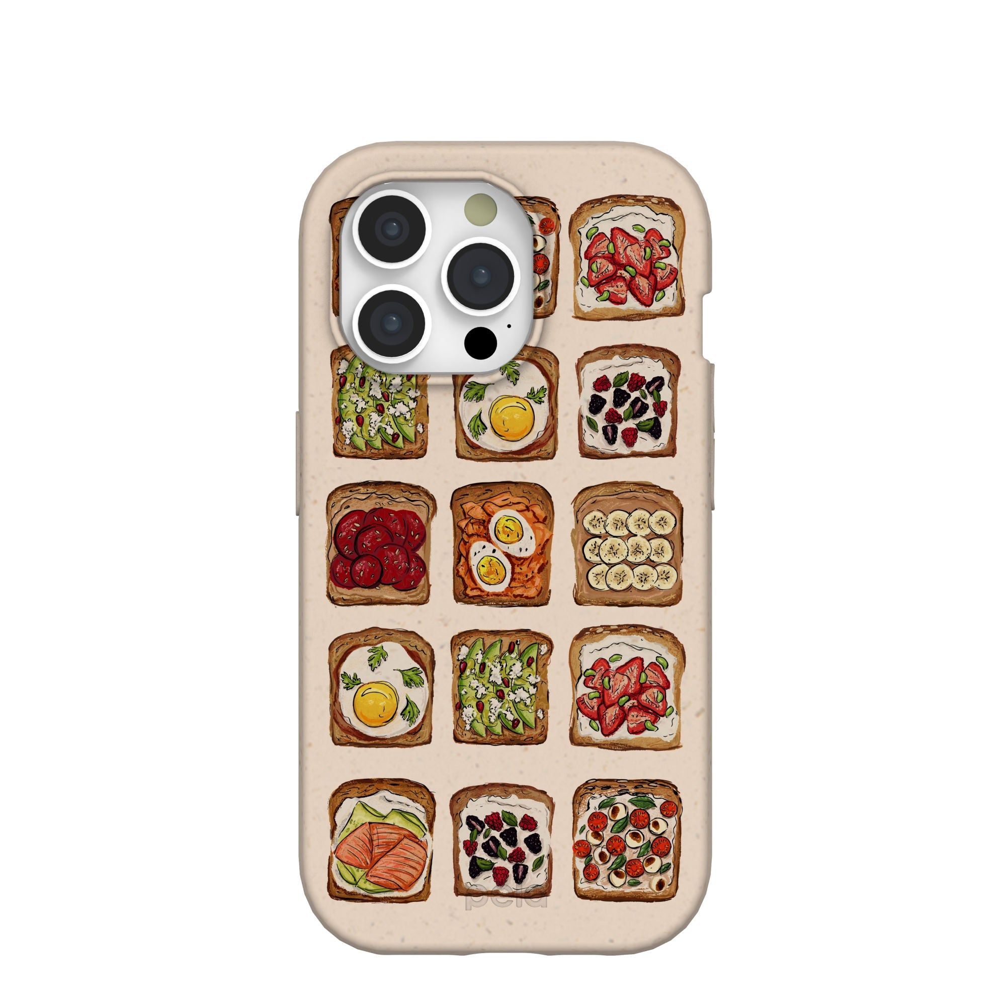 Seashell Toasted iPhone 15 Pro Case Refurbished - Pela Case refurbished available on Cerqular