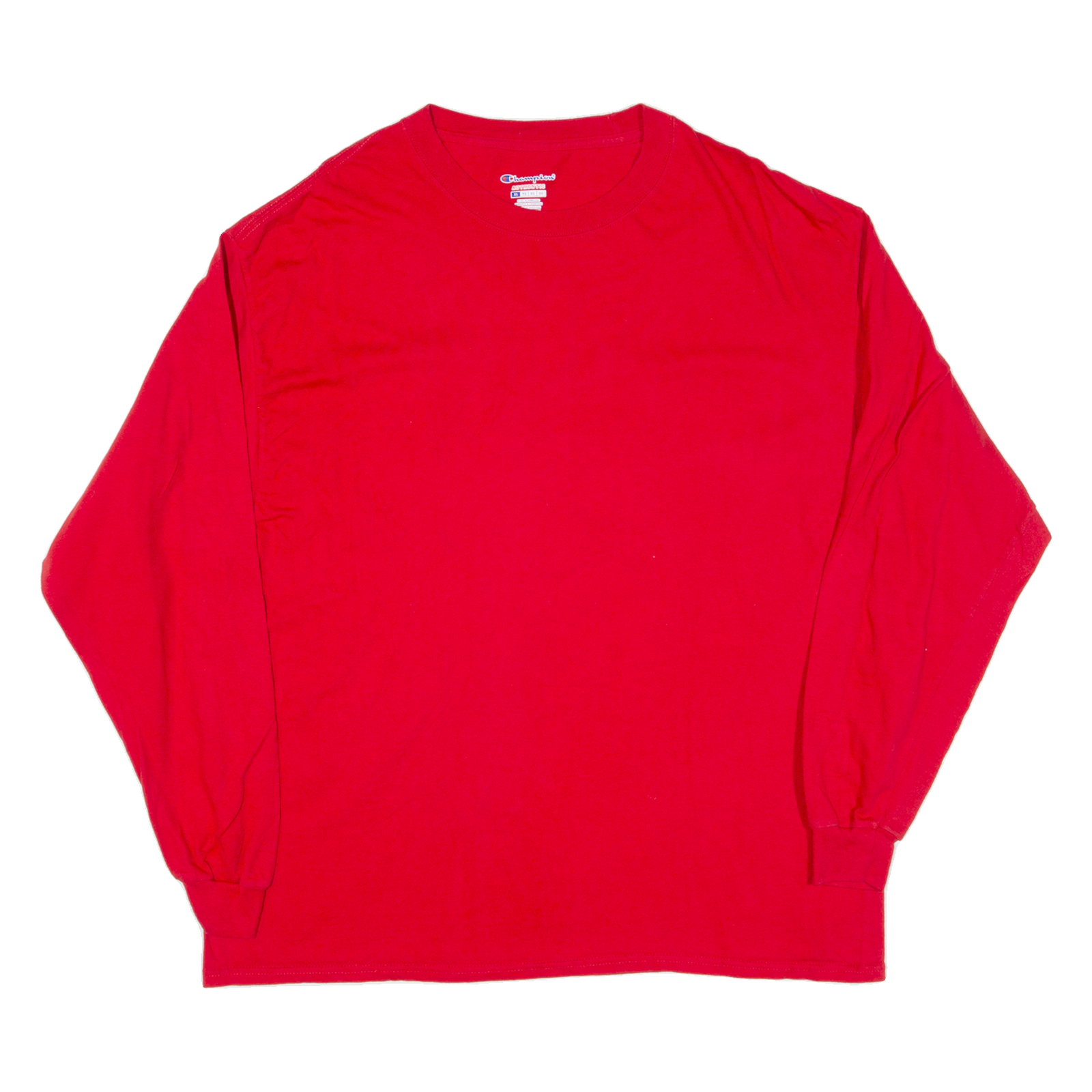 CHAMPION Mens T-Shirt Red Long Sleeve XL Refurbished - N/A refurbished available on Cerqular