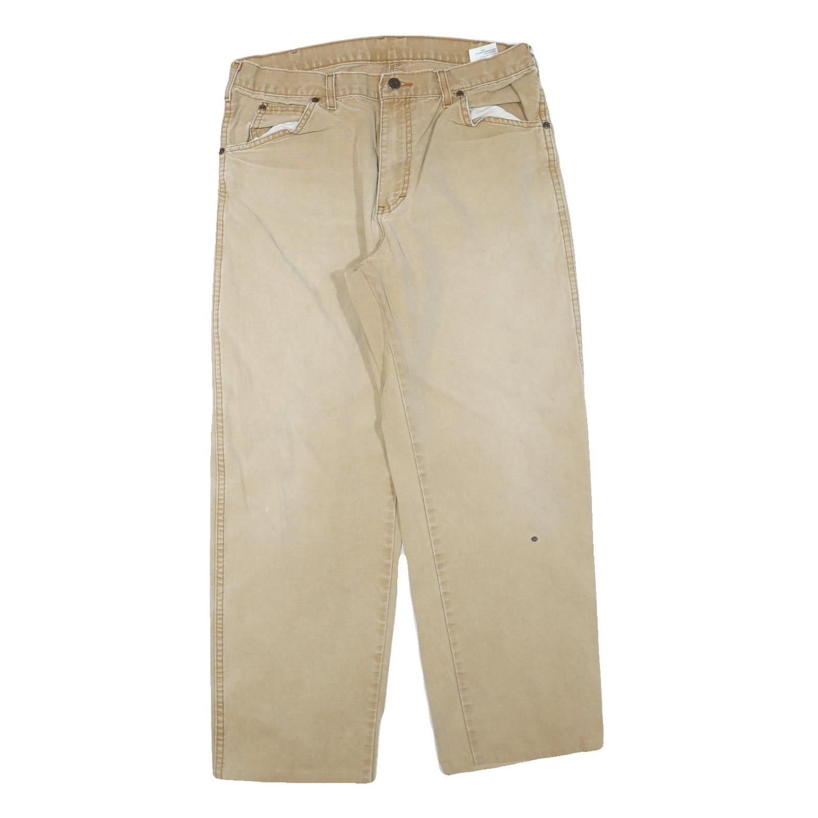 Buy DICKIES Mens Regular Fit Beige Cotton Blend Trousers W34 L28 Workwear Zip Refurbished - $37.69 DICKIES Mens Regular Fit Beige Cotton Blend Trousers W34 L28 Workwear Zip Refurbished - N/A refurbished available on Cerqular