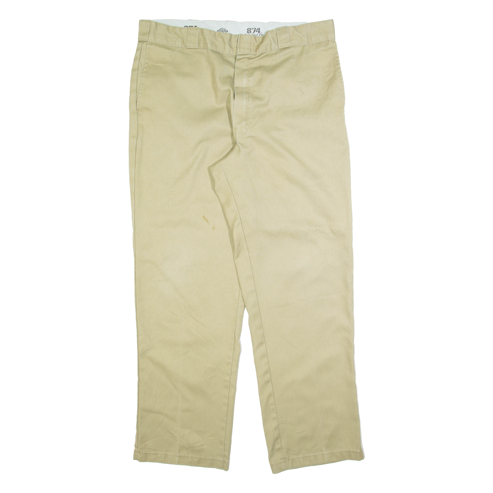 DICKIES 874 Workwear Mens Trousers Beige Regular Straight W38 L32 Refurbished - N/A refurbished available on Cerqular