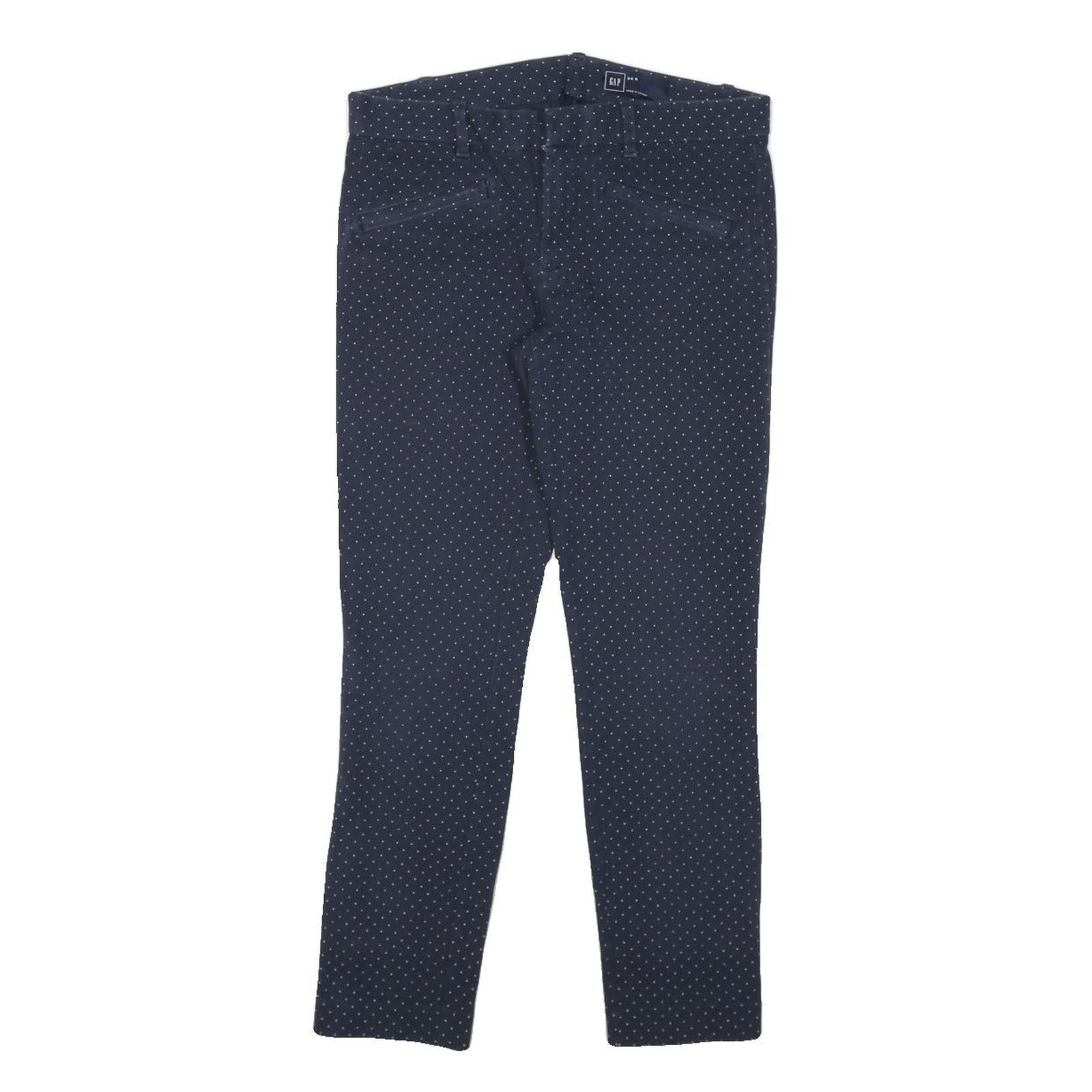 Buy GAP Womens Cotton Blend Navy Blue Slim Trousers W28 L25 Polka Dot Pattern Refurbished - $27.29 GAP Womens Cotton Blend Navy Blue Slim Trousers W28 L25 Polka Dot Pattern Refurbished - N/A refurbished available on Cerqular