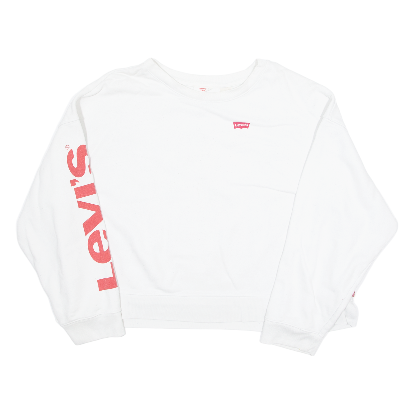 LEVI'S Womens Sweatshirt White L Refurbished - N/A refurbished available on Cerqular