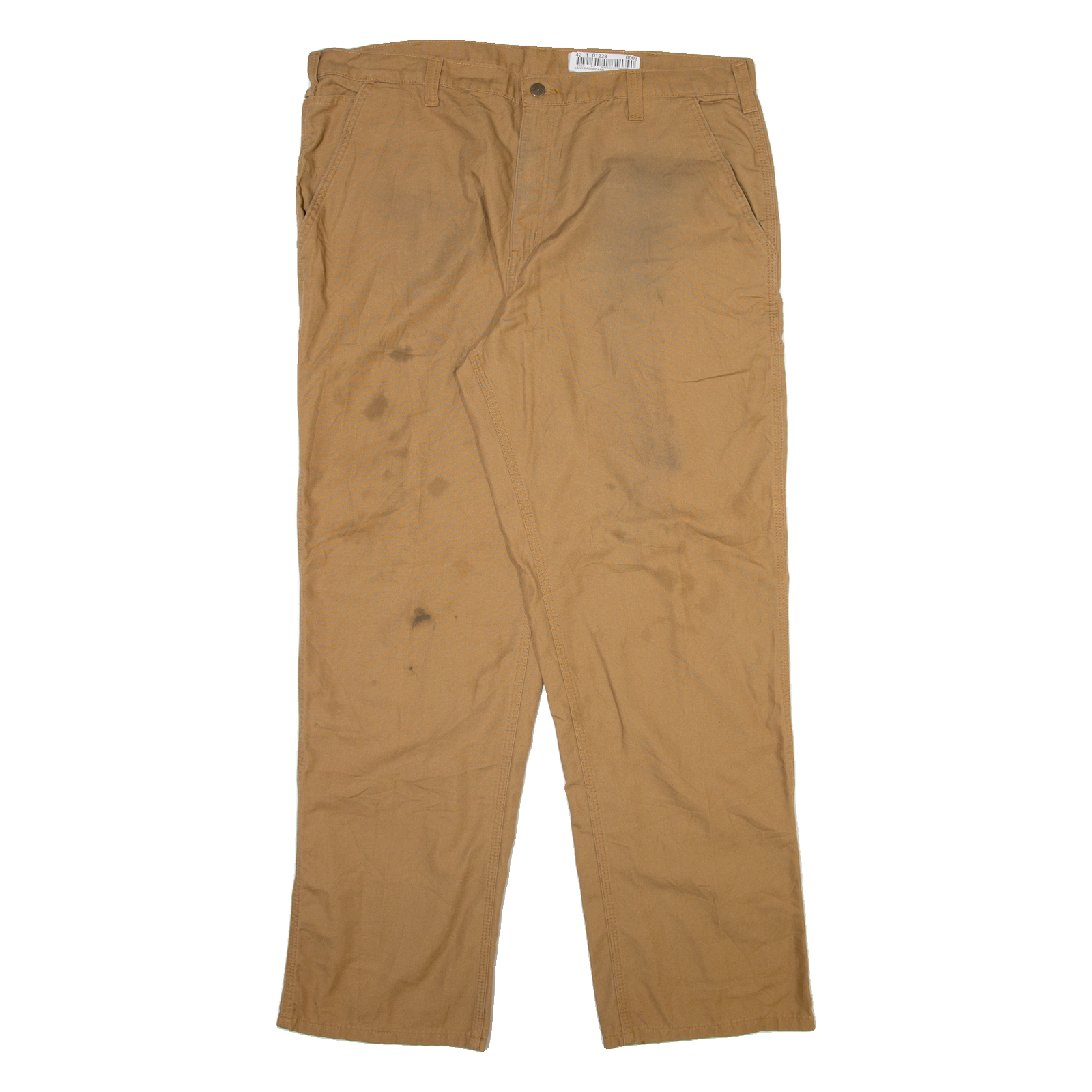 CARHARTT Mens Trousers Beige Relaxed Straight W40 L34 Refurbished - N/A refurbished available on Cerqular