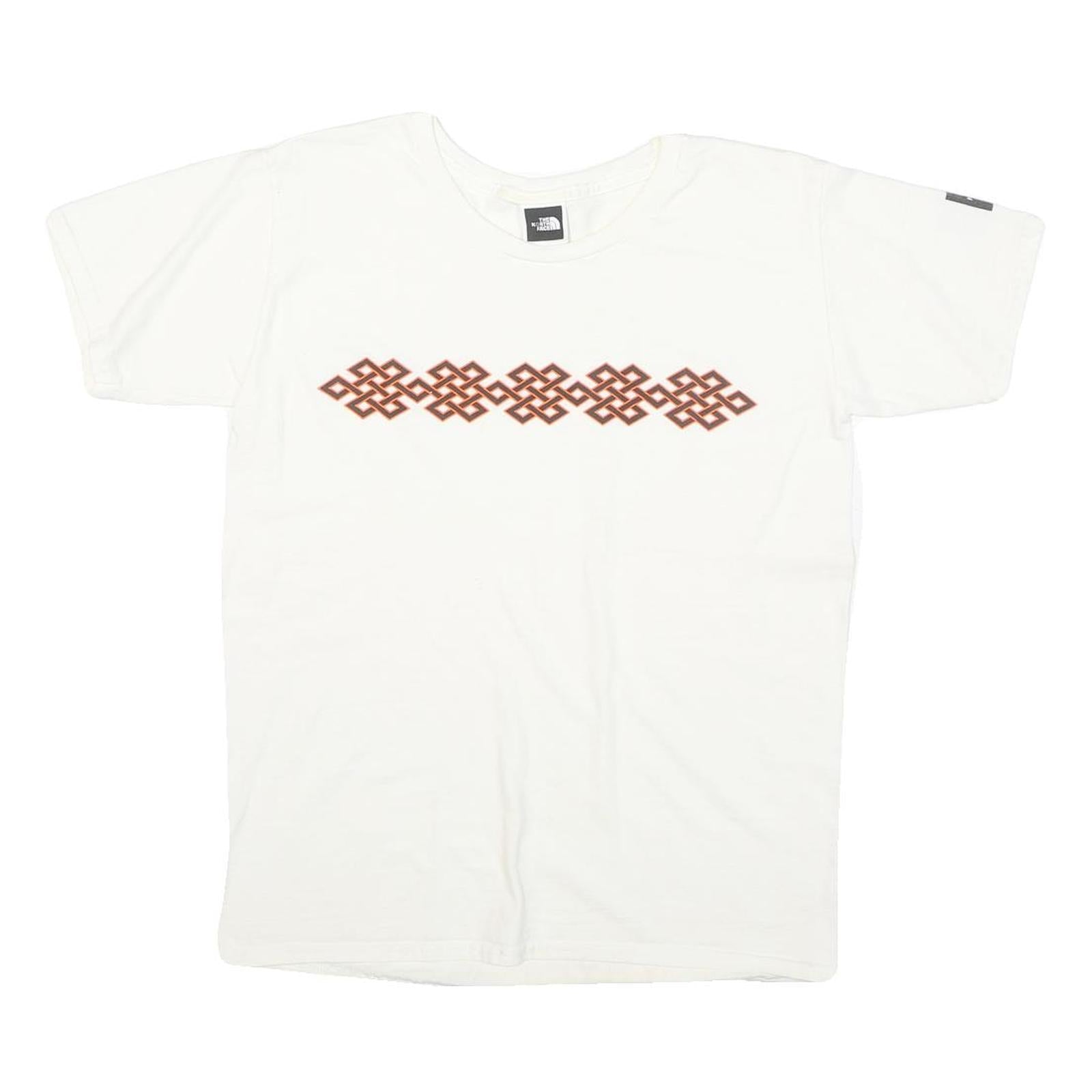 THE NORTH FACE Mens White Cotton Blend Graphic T-Shirt L Short Sleeve Crew Neck Refurbished - N/A refurbished available on Cerqular