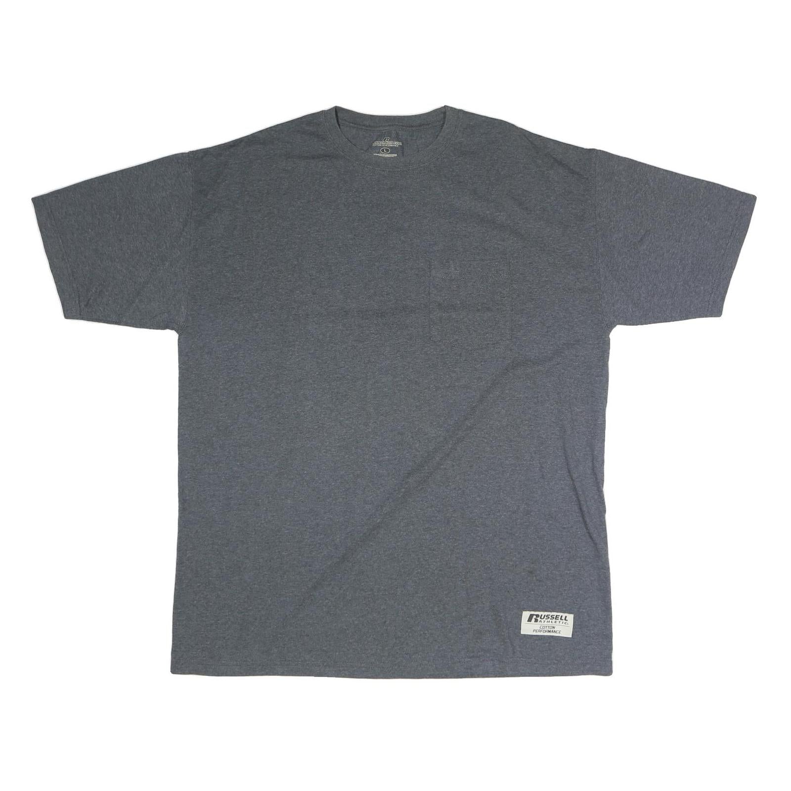 Buy RUSSELL ATHLETIC Mens Grey Crew Neck Short Sleeve T-Shirt Cotton L Pocket Refurbished - $15.59 RUSSELL ATHLETIC Mens Grey Crew Neck Short Sleeve T-Shirt Cotton L Pocket Refurbished - N/A refurbished available on Cerqular