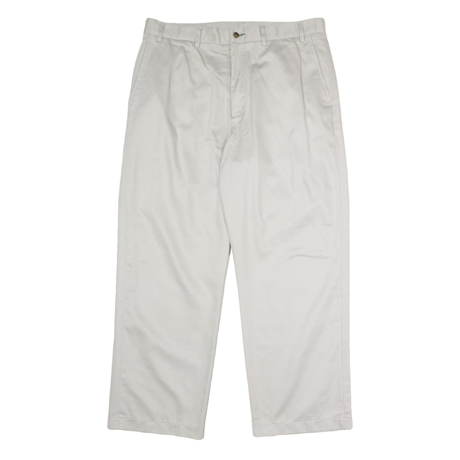 TOMMY HILFIGER Mens White Classic Straight Cotton Trousers W38 L30 Casual Refurbished - N/A refurbished available on Cerqular
