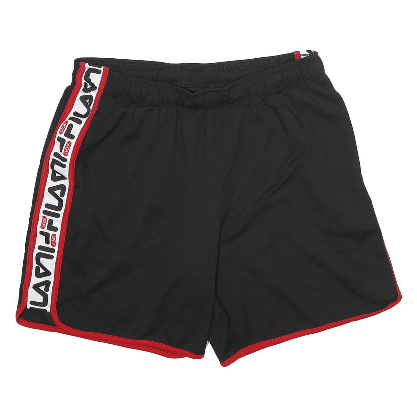 FILA Mens Black & Red Sports Running Casual Shorts L W30 Refurbished - N/A refurbished available on Cerqular