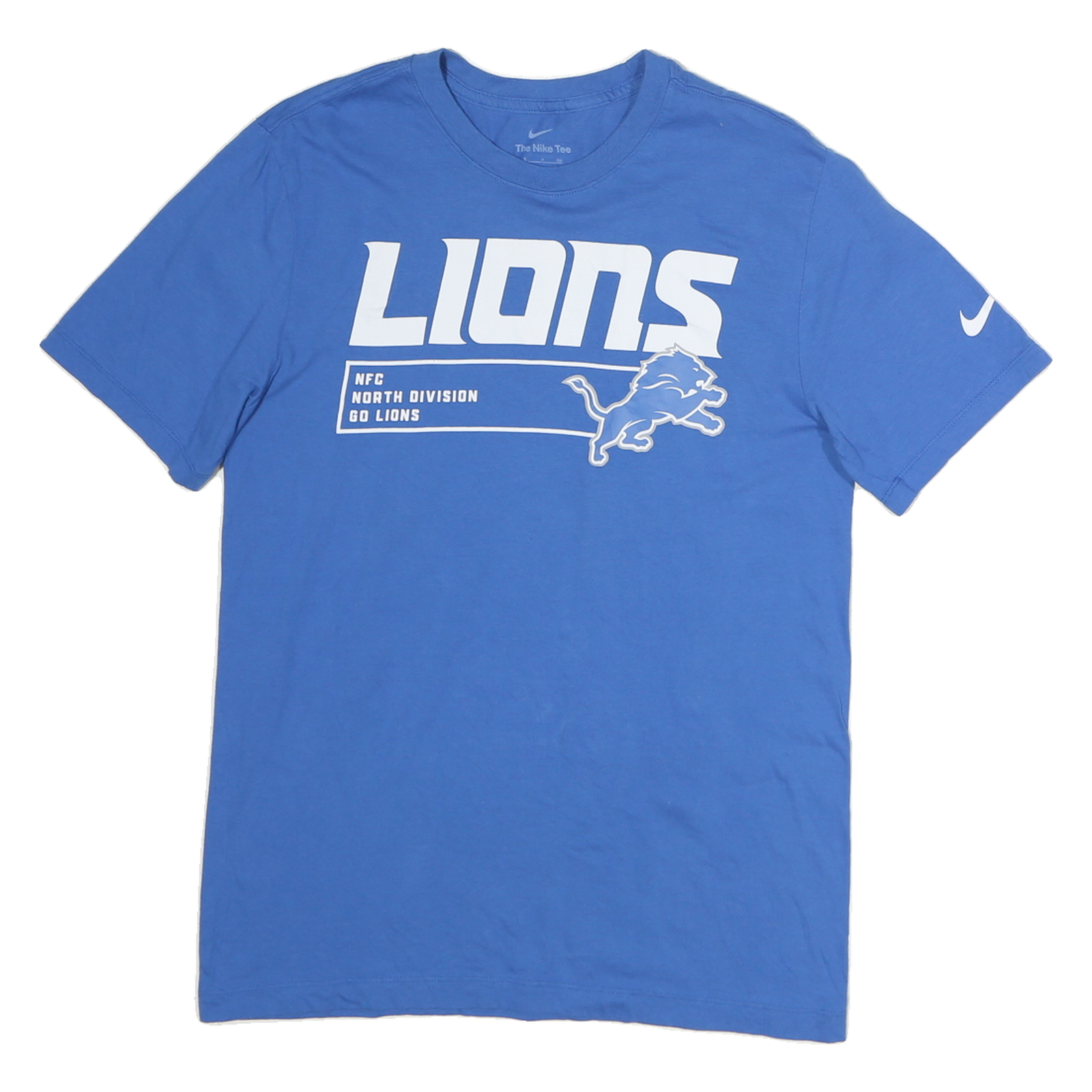 NIKE Mens Blue Lions Graphic T-Shirt S Short Sleeve Crew Neck Sportswear Refurbished - N/A refurbished available on Cerqular