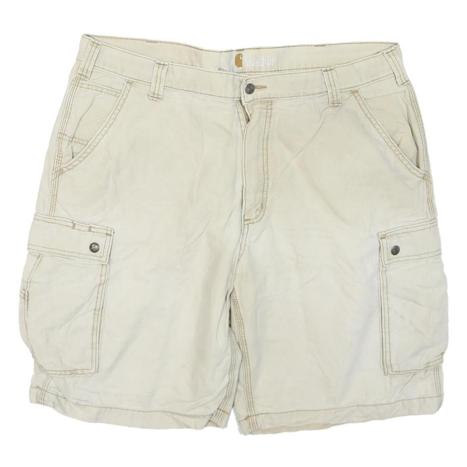 CARHARTT Mens Shorts Beige Casual Cargo XL W40 Relaxed Fit Workwear Refurbished - N/A refurbished available on Cerqular