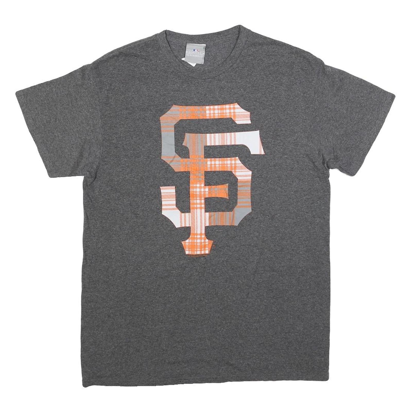 MLB Mens Grey Orange San Francisco Graphic T-Shirt M Short Sleeve Crew Neck Refurbished - N/A refurbished available on Cerqular