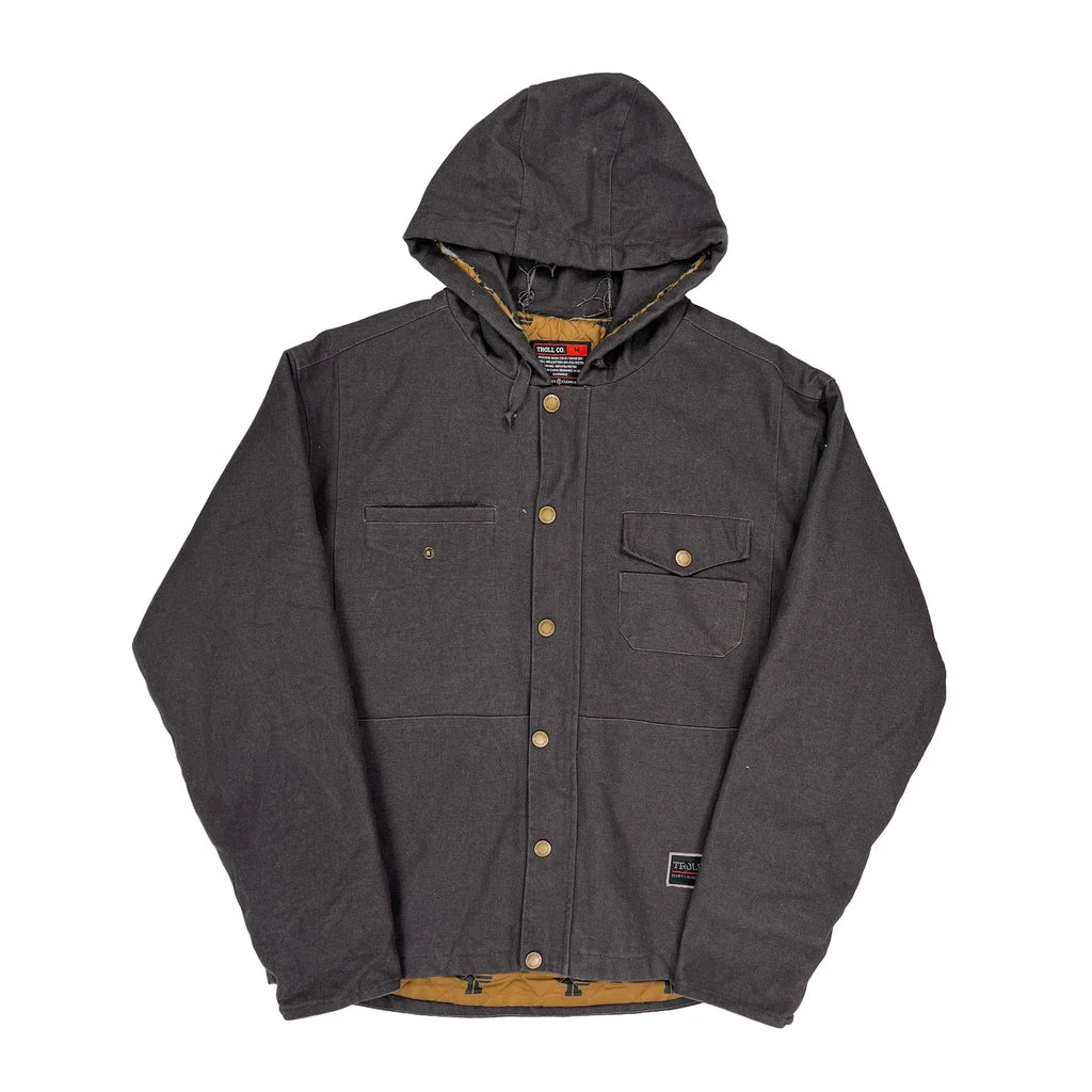 Dirty Hands Clean Money Unbranded Jacket - Medium Grey Cotton Blend Refurbished - Thrifted (note: this is a term often used to describe second- refurbished available on Cerqular