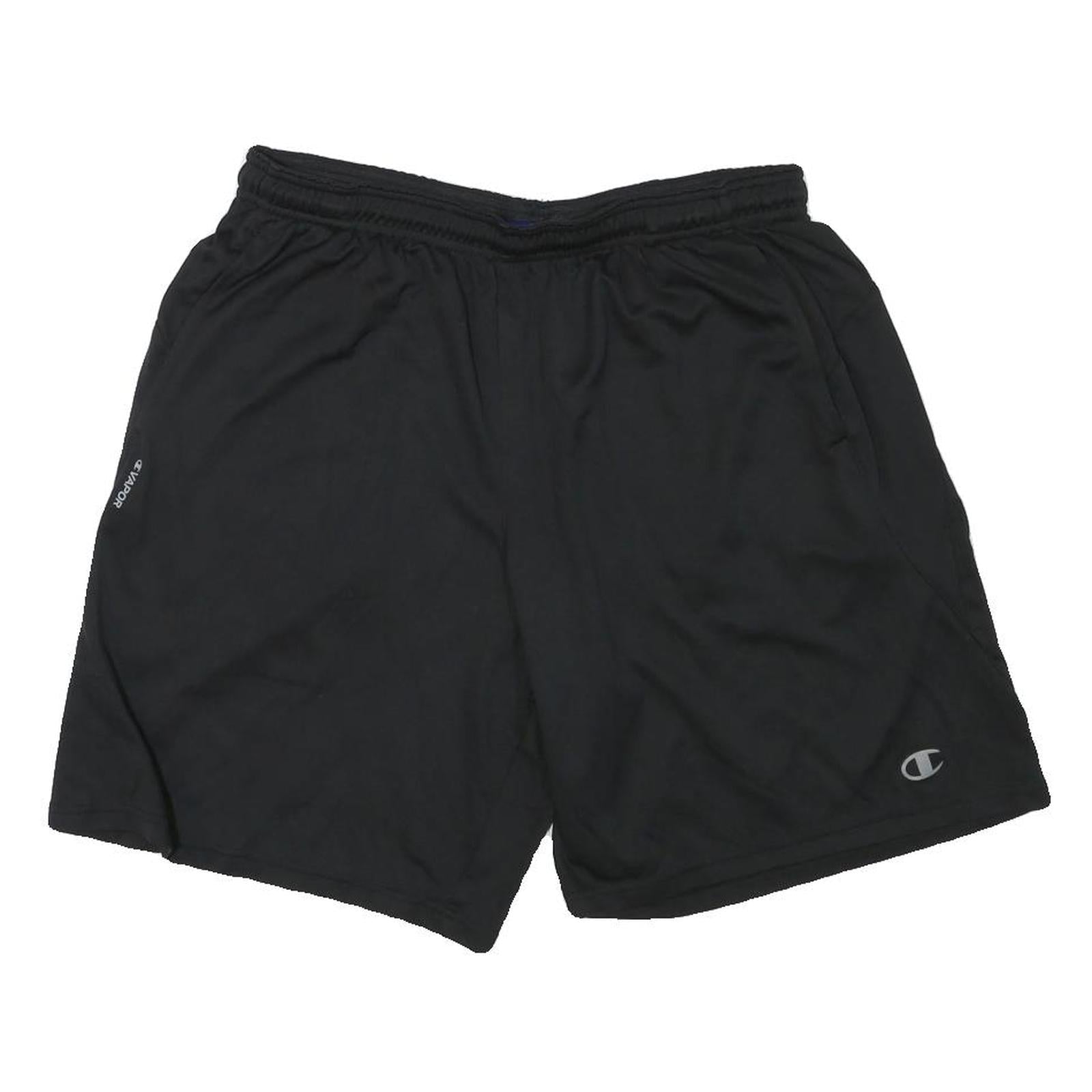 CHAMPION Mens Black Sports Shorts XL W30 Polyester Blend Casual Activewear Refurbished - N/A refurbished available on Cerqular