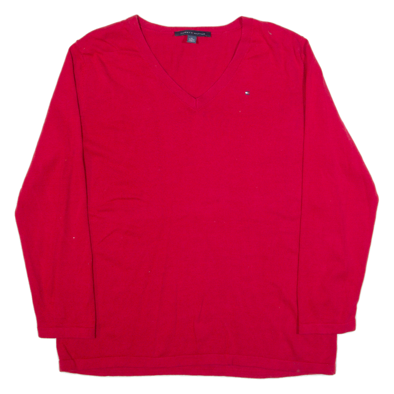 Buy TOMMY HILFIGER Womens Jumper Red V-Neck Tight Knit XL Refurbished - $20.79 TOMMY HILFIGER Womens Jumper Red V-Neck Tight Knit XL Refurbished - N/A refurbished available on Cerqular