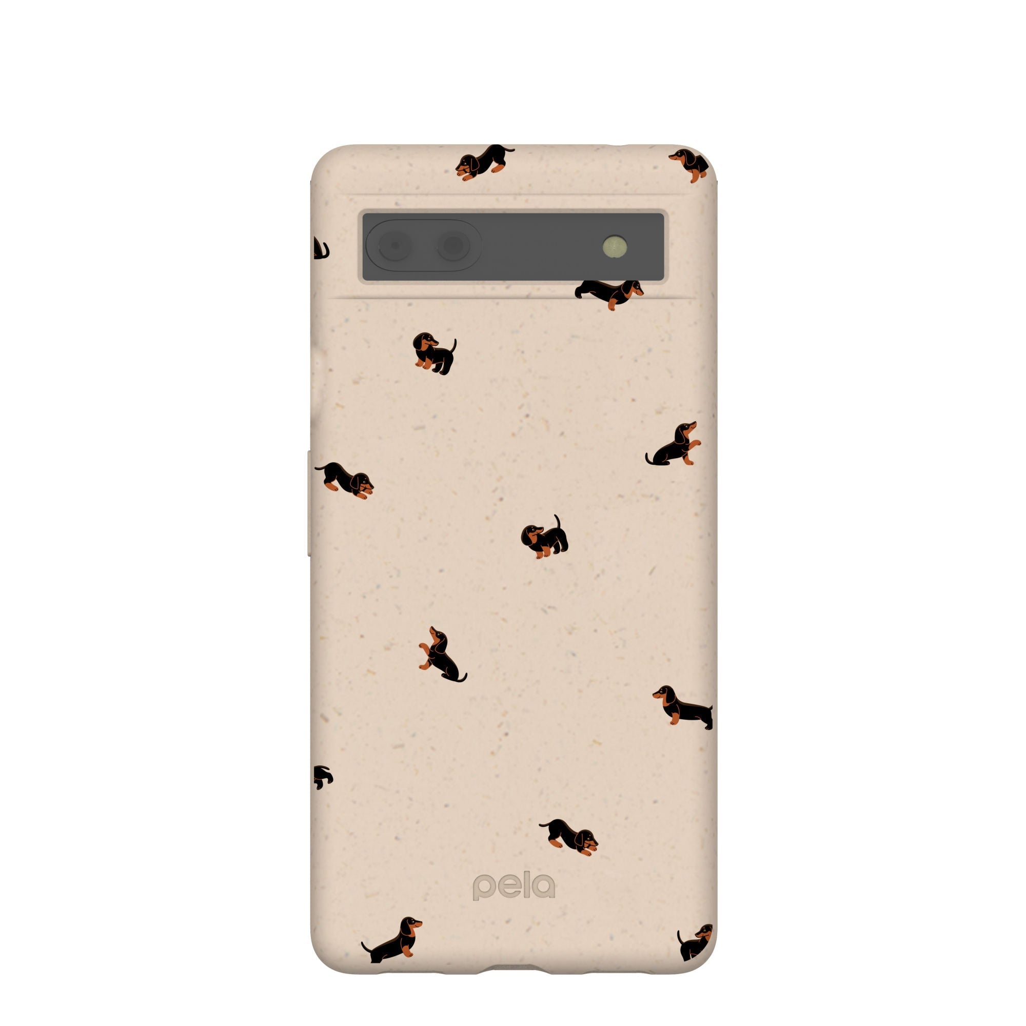 Seashell Lil Dachshunds Google Pixel 6a Case Refurbished - Pela Case refurbished available on Cerqular