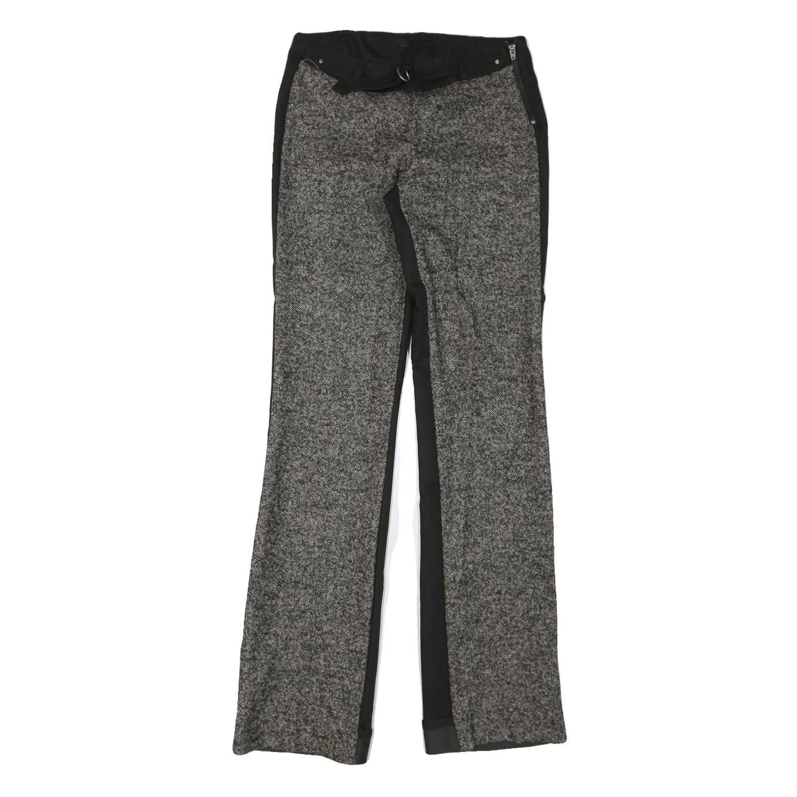DIESEL Mens Cotton Blend Black & Grey Regular Straight Trousers W28 L34 Casual Refurbished - N/A refurbished available on Cerqular