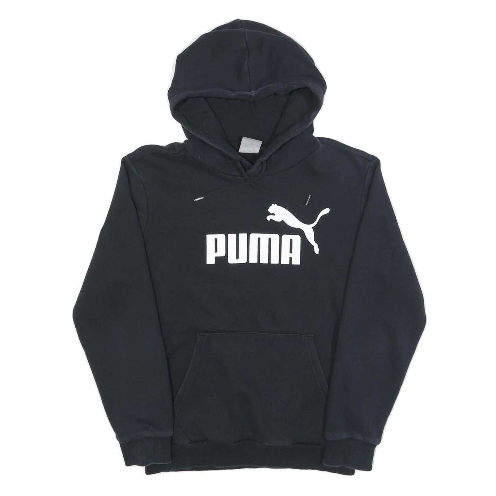 PUMA Mens Black Hoodie XS Cotton Blend Pullover Sportswear Refurbished - N/A refurbished available on Cerqular