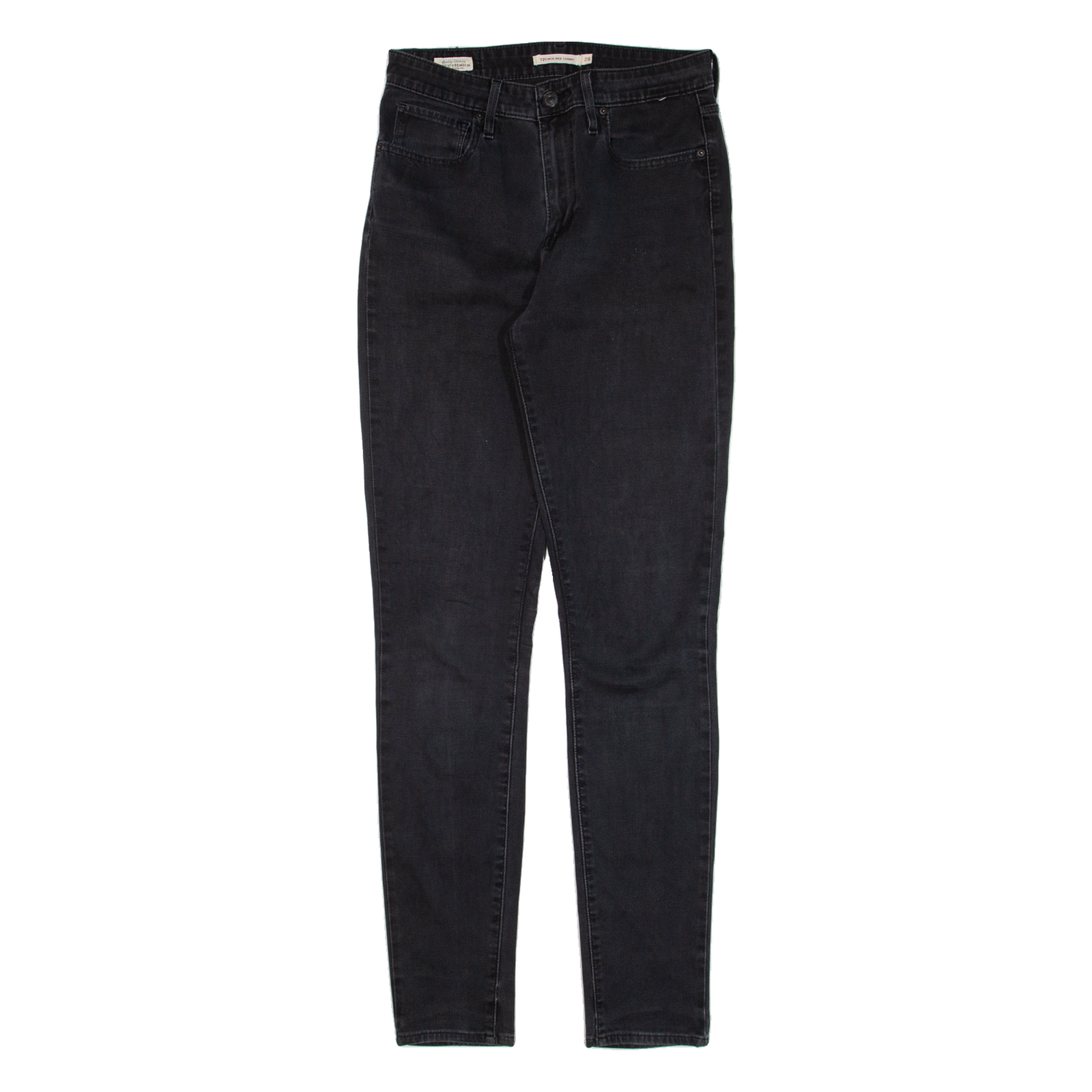 LEVI'S 721 High Rise Womens Jeans Black Slim Skinny W28 L32 Refurbished - N/A refurbished available on Cerqular