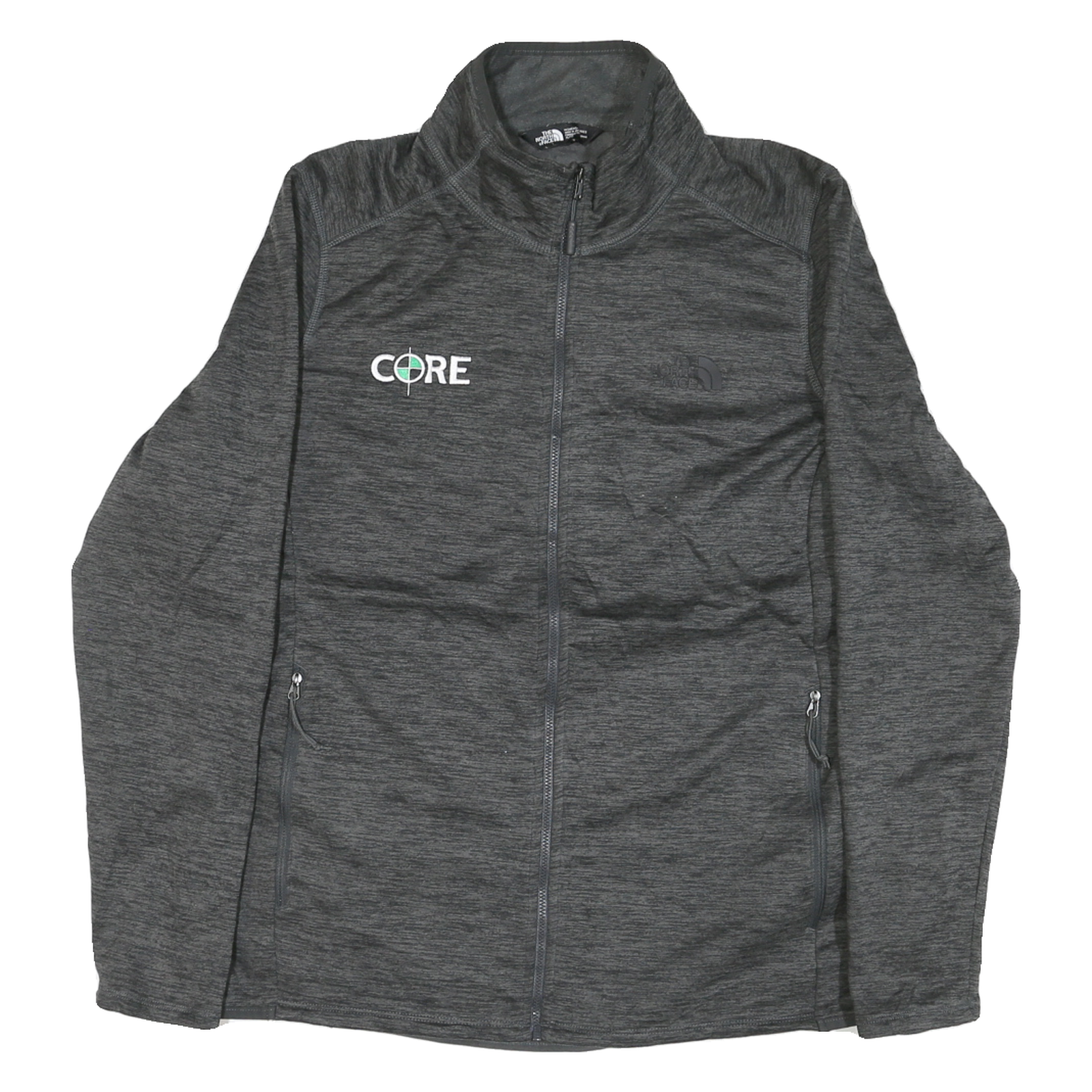 THE NORTH FACE Womens Grey Jacket XL Polyester Blend Plain Outdoor Zip Refurbished - N/A refurbished available on Cerqular