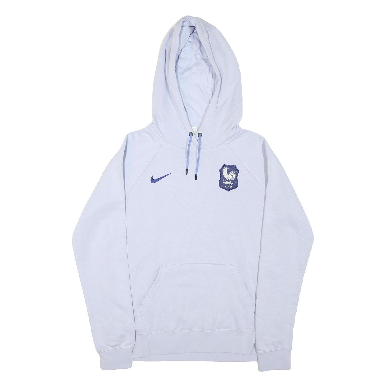 NIKE Mens White Hoodie M Cotton Blend Pullover Football Crest Refurbished - N/A refurbished available on Cerqular