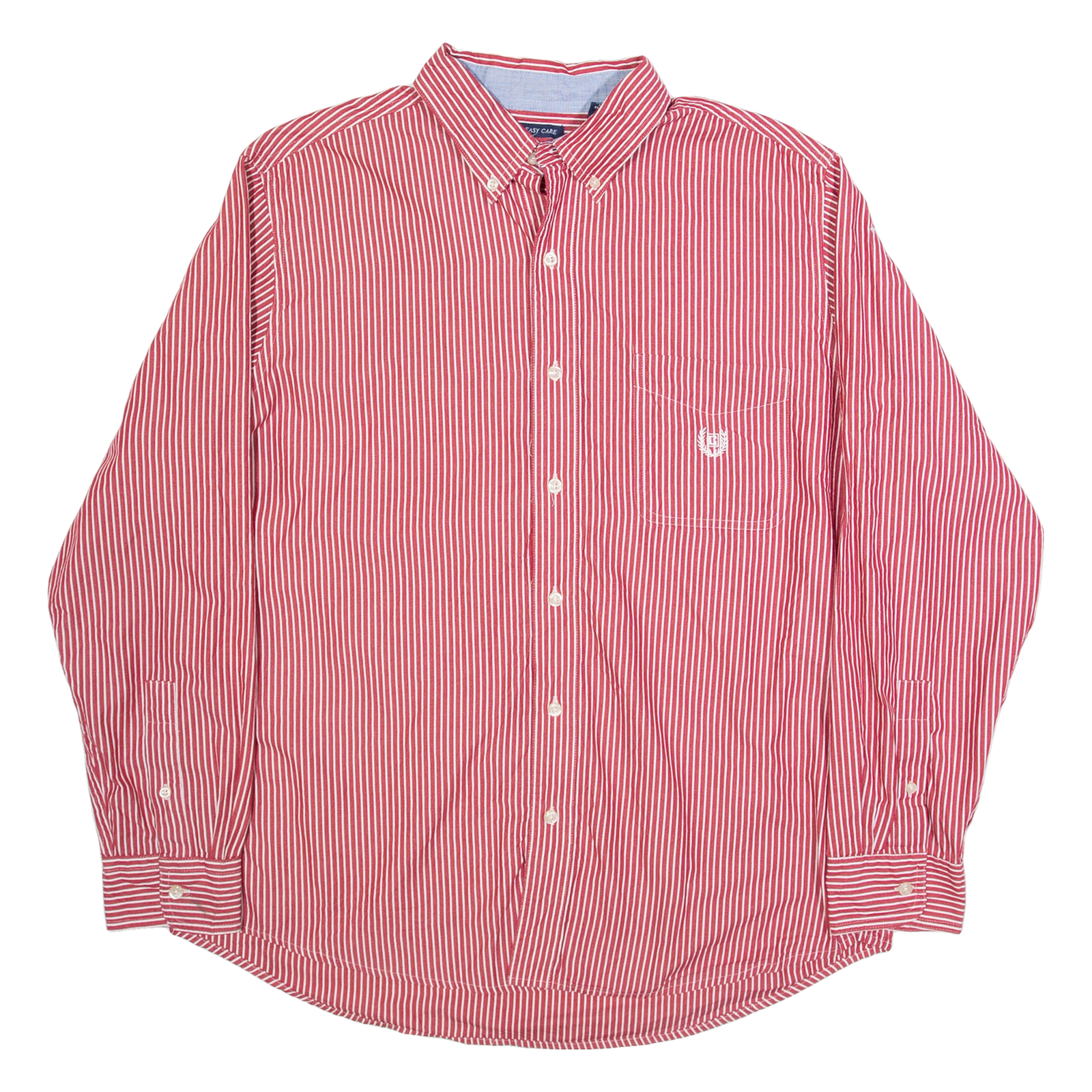 CHAPS Mens Shirt Red Striped Long Sleeve L Refurbished - N/A refurbished available on Cerqular
