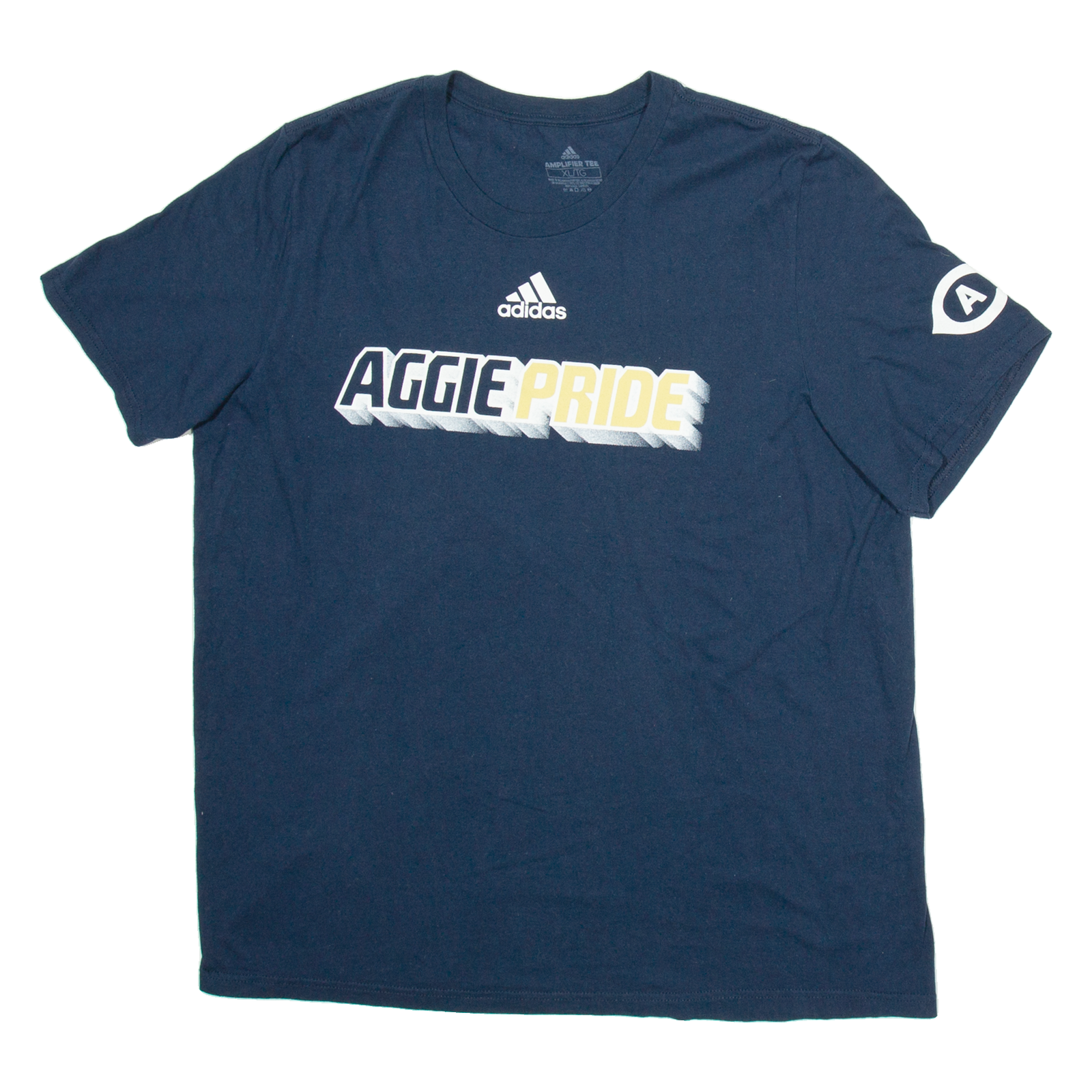 ADIDAS Aggie Pride Mens T-Shirt Blue USA XL Refurbished - N/A refurbished available on Cerqular