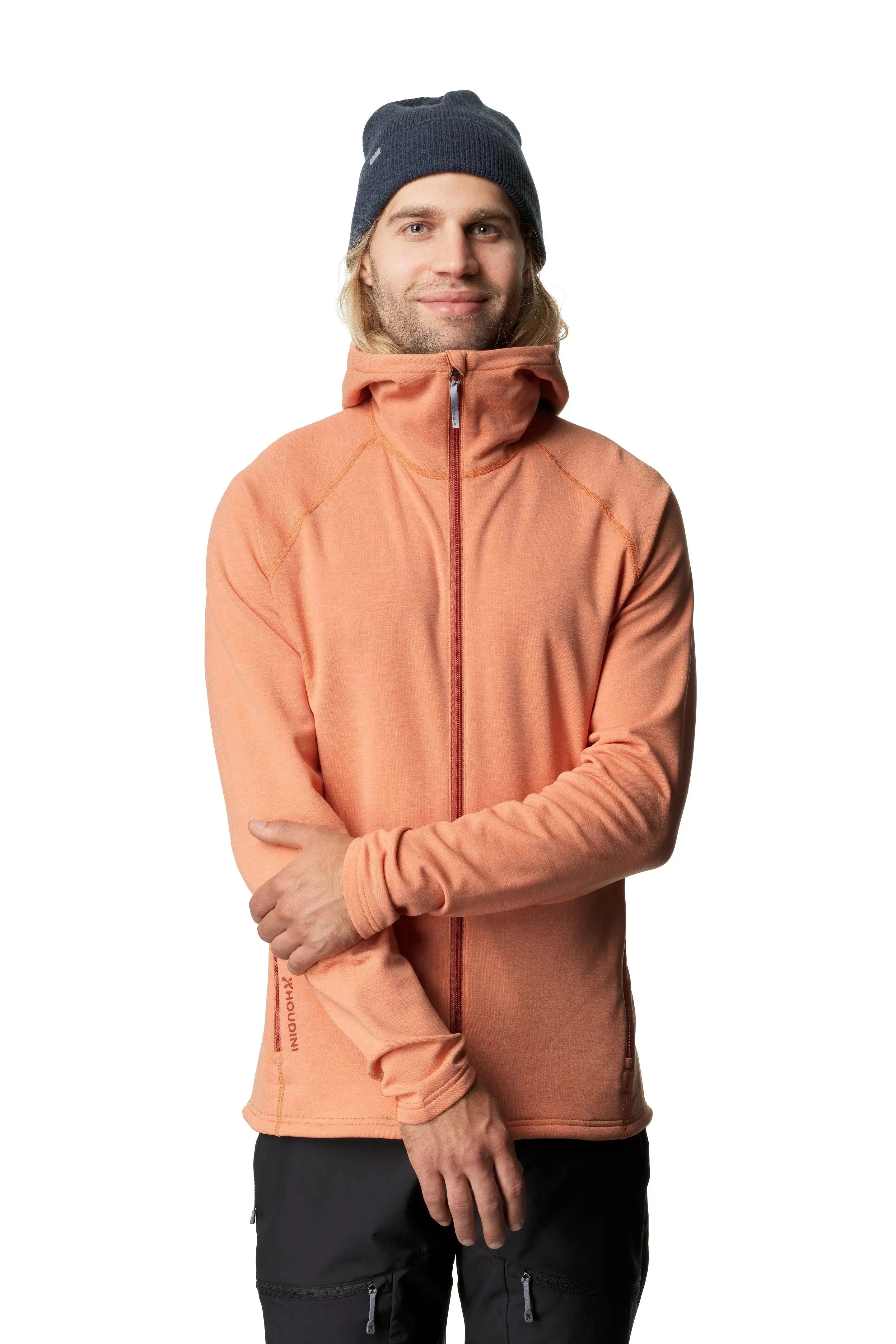 M's Outright Houdi | Color: Night Heat Orange | Size: L Refurbished - Houdini Sportswear refurbished available on Cerqular