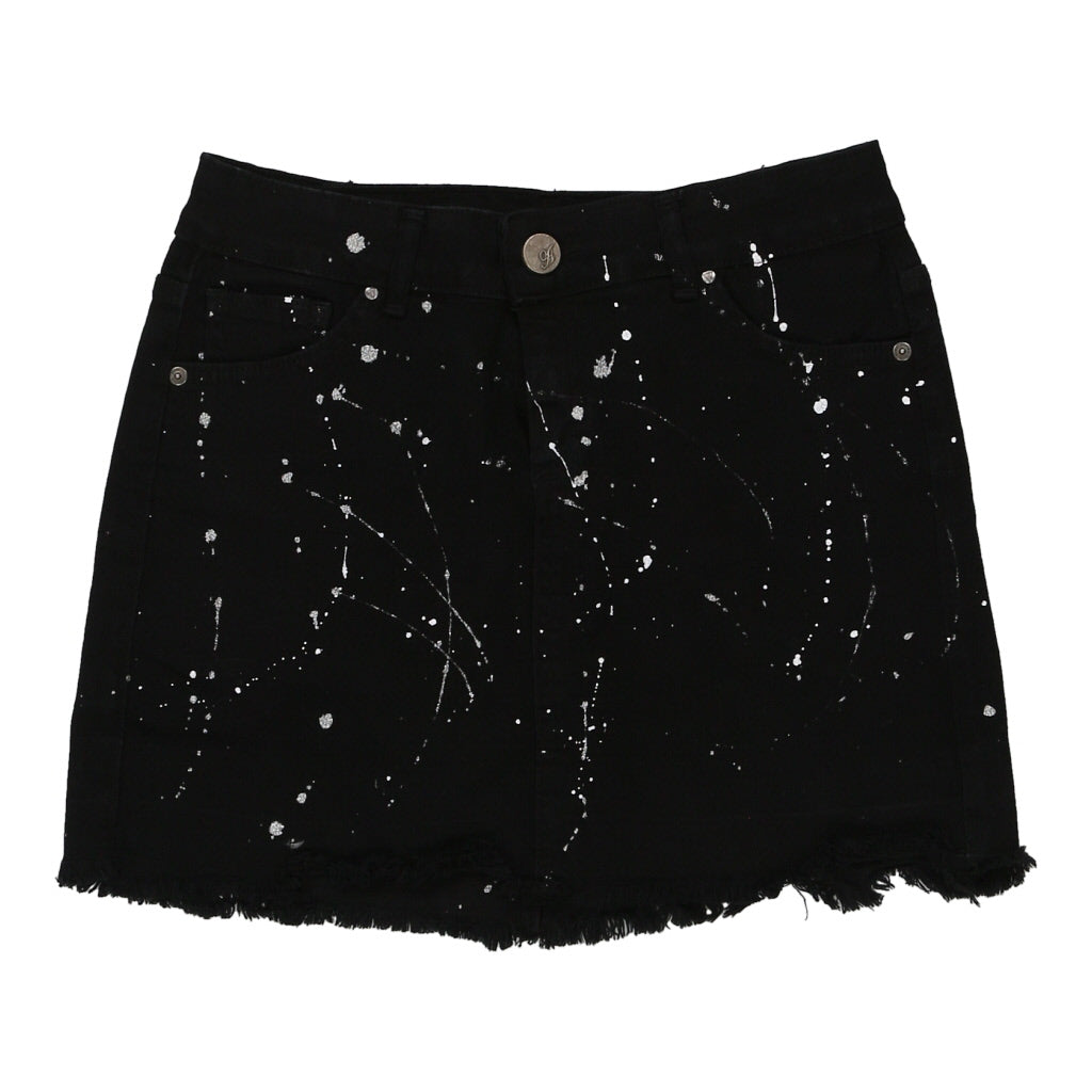 Unbranded Denim Skirt - Small Black Cotton Refurbished - Thrifted (note: this is a term often used to describe second- refurbished available on Cerqular