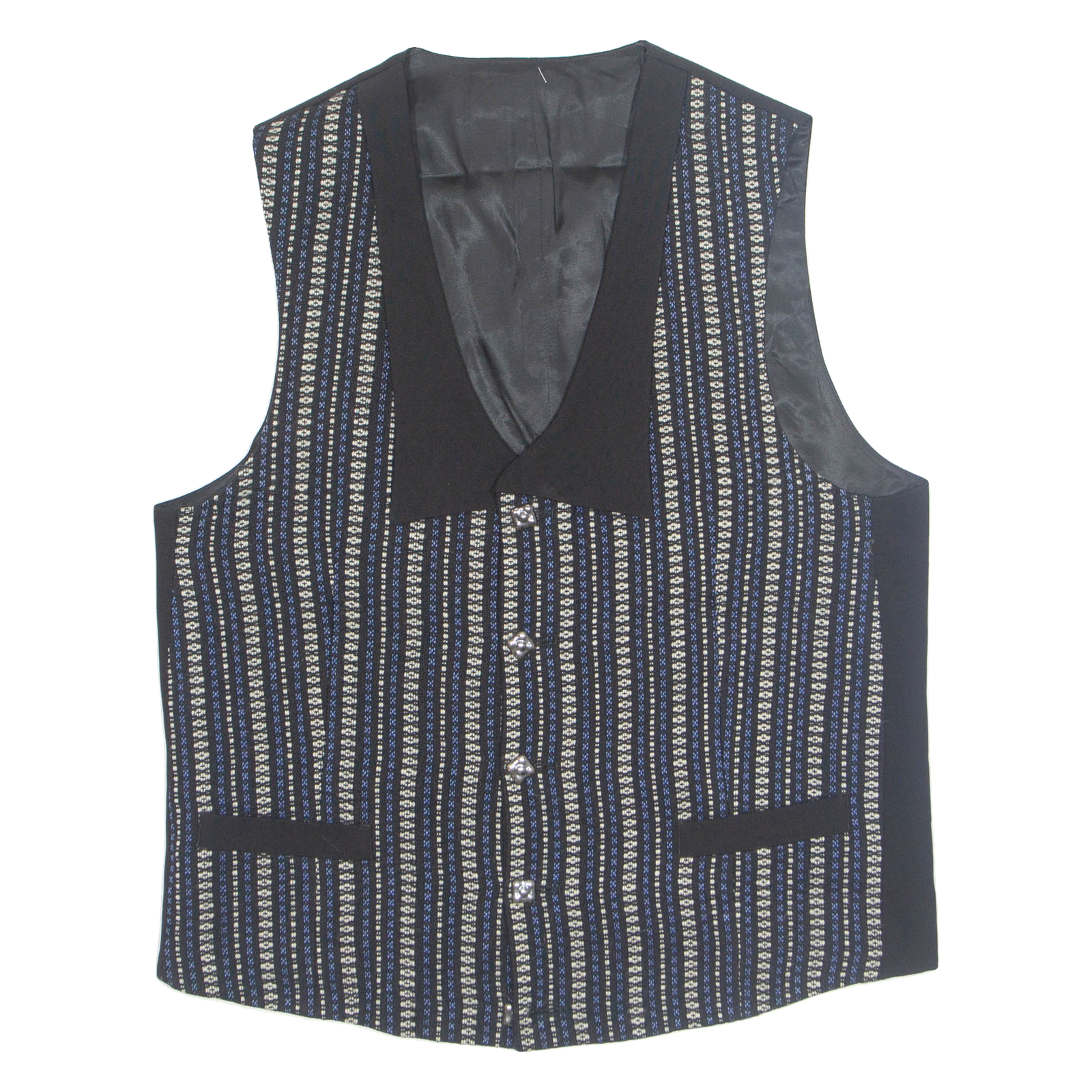 Buy Womens Printed Waistcoat Black V-Neck Sleeveless Striped XL Refurbished - $16.89 Womens Printed Waistcoat Black V-Neck Sleeveless Striped XL Refurbished - N/A refurbished available on Cerqular