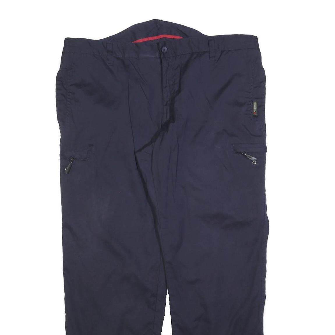 HALLYARD Mens Polyester Blend Navy Regular Fit Trousers W40 L32 Zip Closure Refurbished - N/A refurbished available on Cerqular
