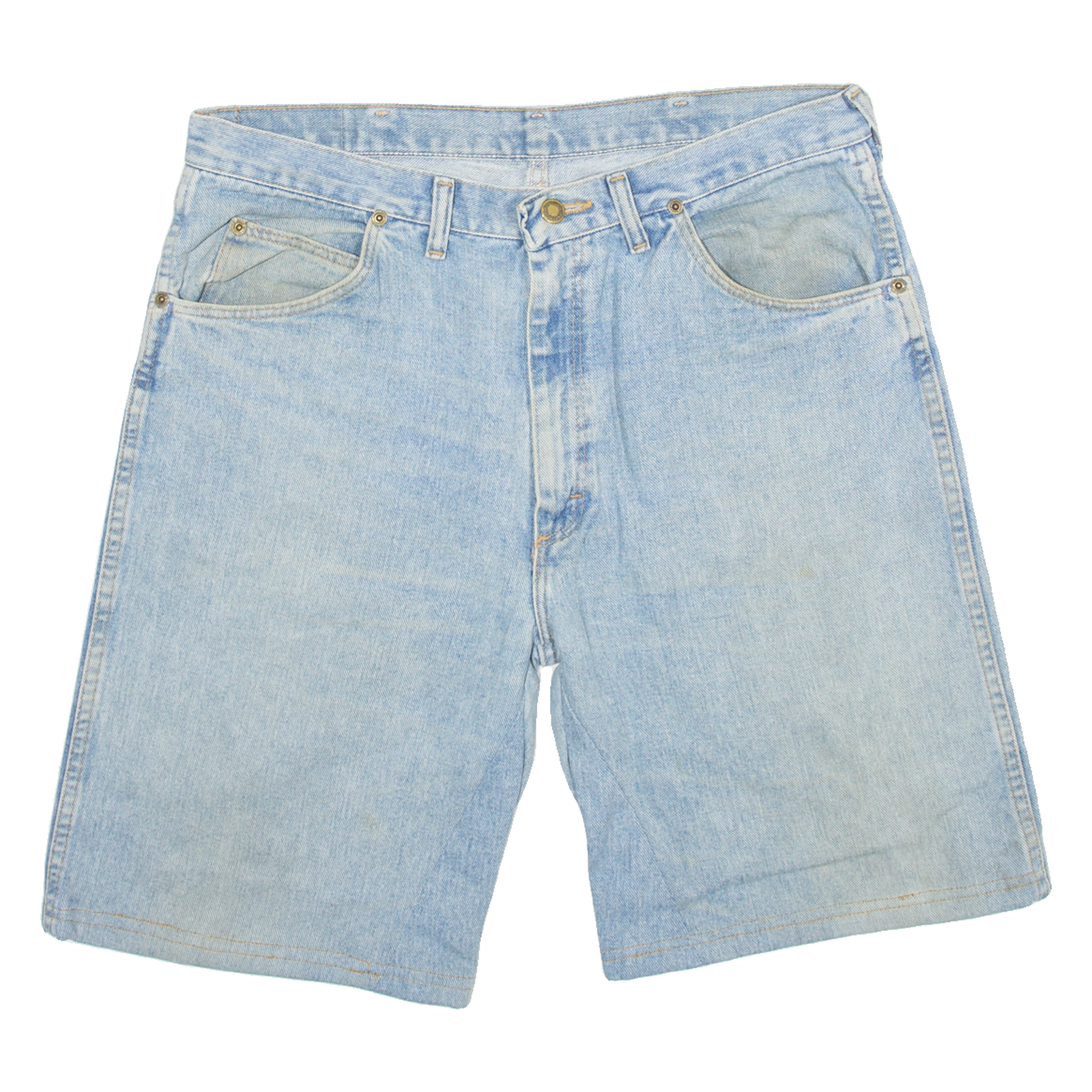 WRANGLER Womens Jorts Shorts Blue L W36 Refurbished - N/A refurbished available on Cerqular