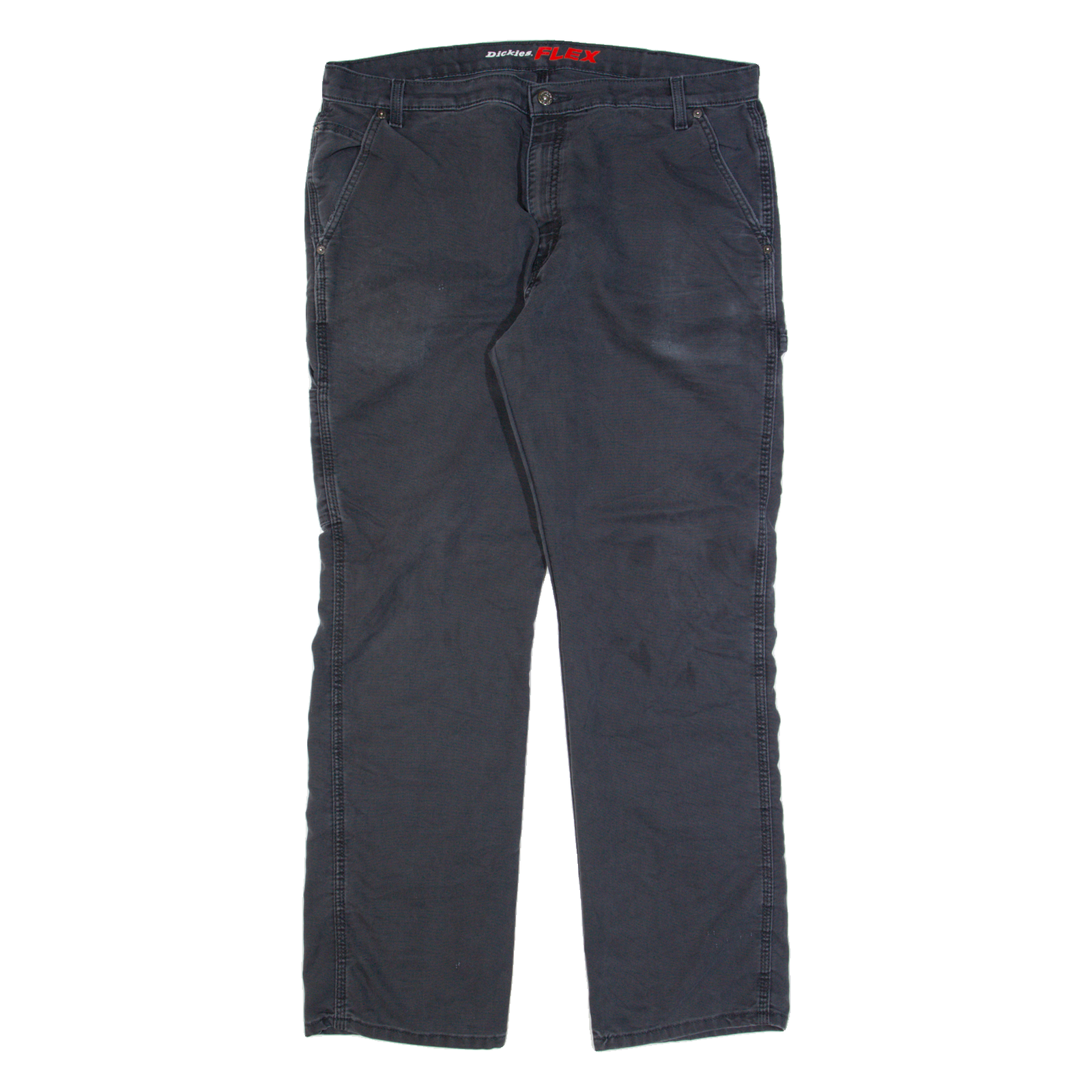 DICKIES Carpenter Workwear Mens Trousers Grey Regular Straight W38 L32 Refurbished - N/A refurbished available on Cerqular