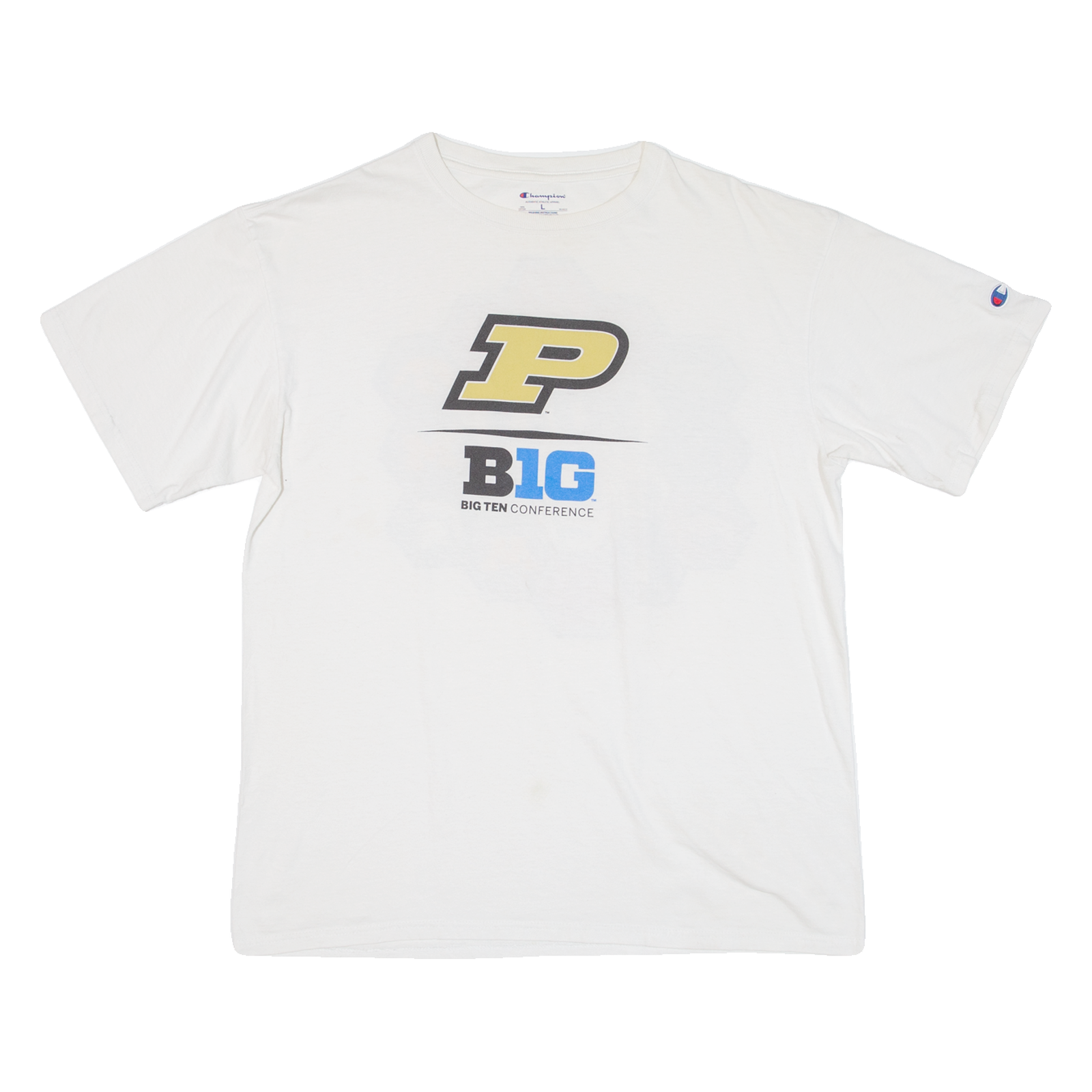 CHAMPION Big Ten Conference Mens T-Shirt White USA L Refurbished - N/A refurbished available on Cerqular