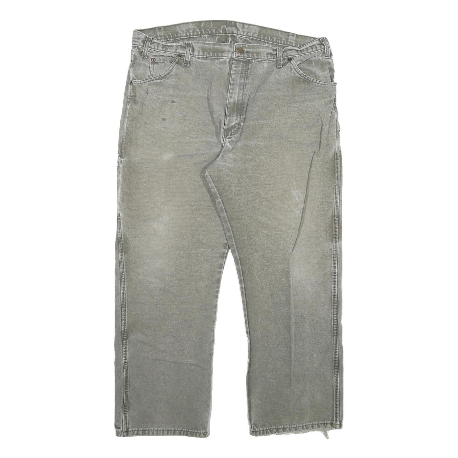 DICKIES Mens Regular Fit Workwear Jeans Grey Denim W40 L30 Durable Comfort Refurbished - N/A refurbished available on Cerqular