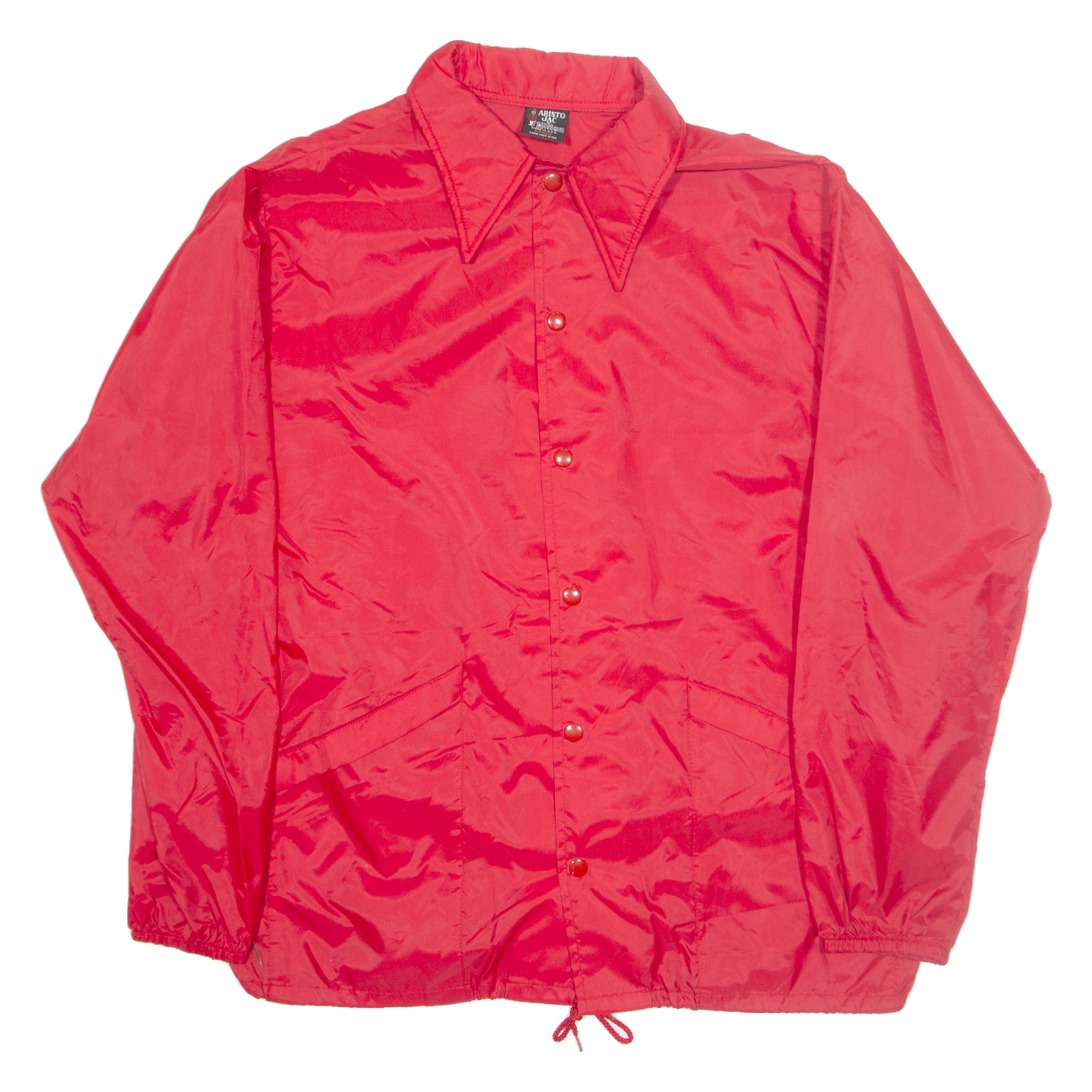 ARISTO JAC Mens Coach Jacket Red Nylon L Refurbished - N/A refurbished available on Cerqular