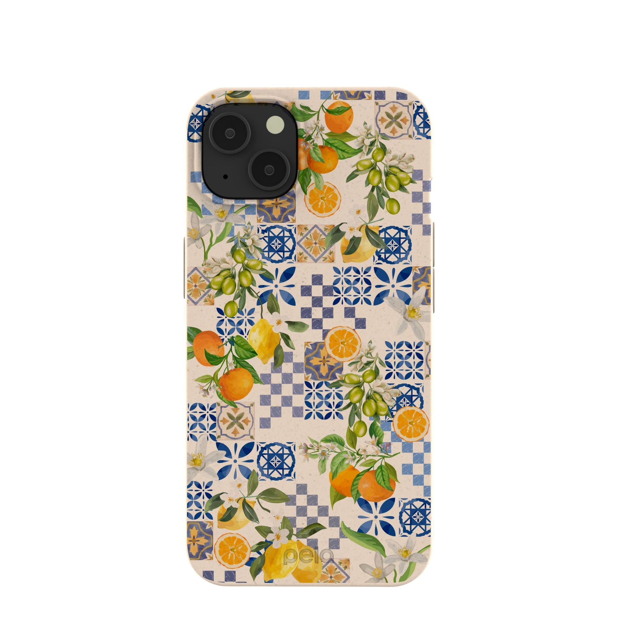 Seashell Amalfi Fruits iPhone 13 Case Refurbished - Pela Case refurbished available on Cerqular
