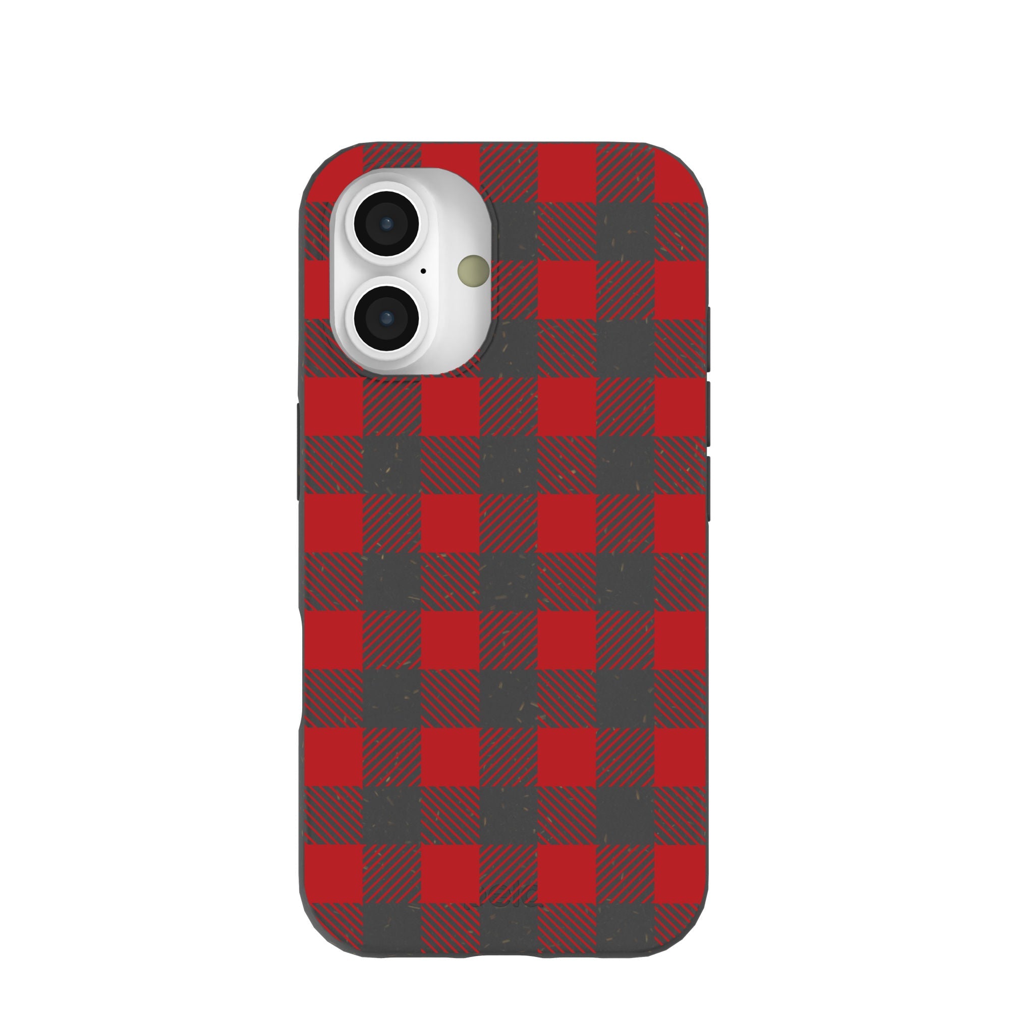 Black Flannel iPhone 16 Case Refurbished - Pela Case refurbished available on Cerqular