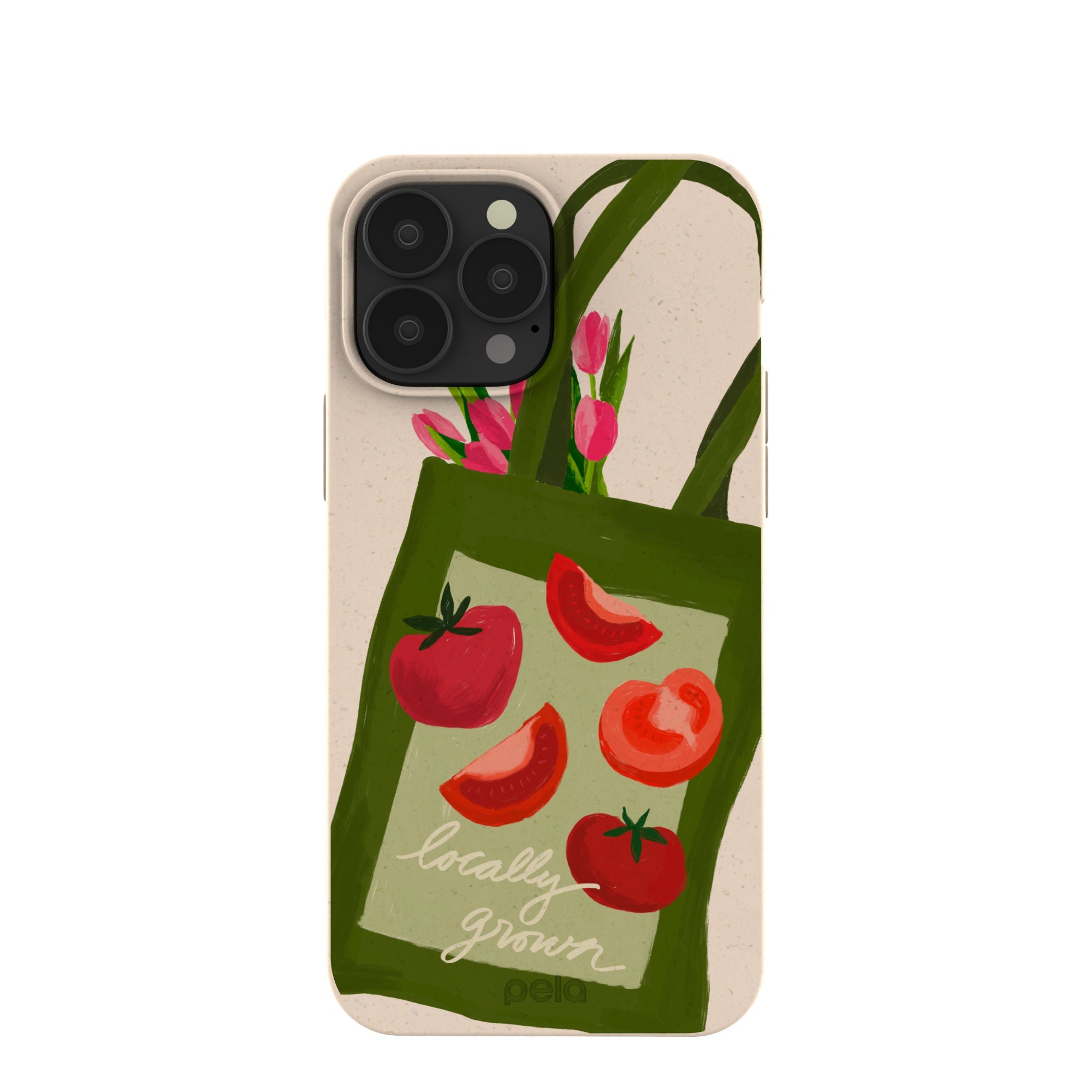 Seashell Market Tote iPhone 13 Pro Max Case Refurbished - Pela Case refurbished available on Cerqular