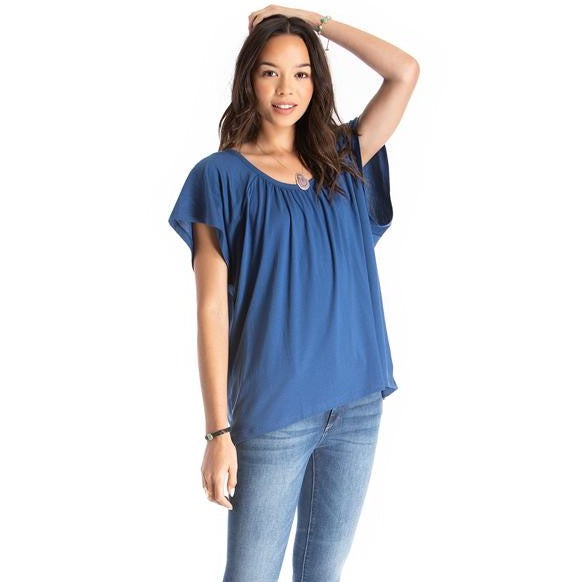 U-Back Top - Organic Cotton - Blue | Size: small Refurbished - N/A (Note: There is no well-known brand called "AR refurbished available on Cerqular