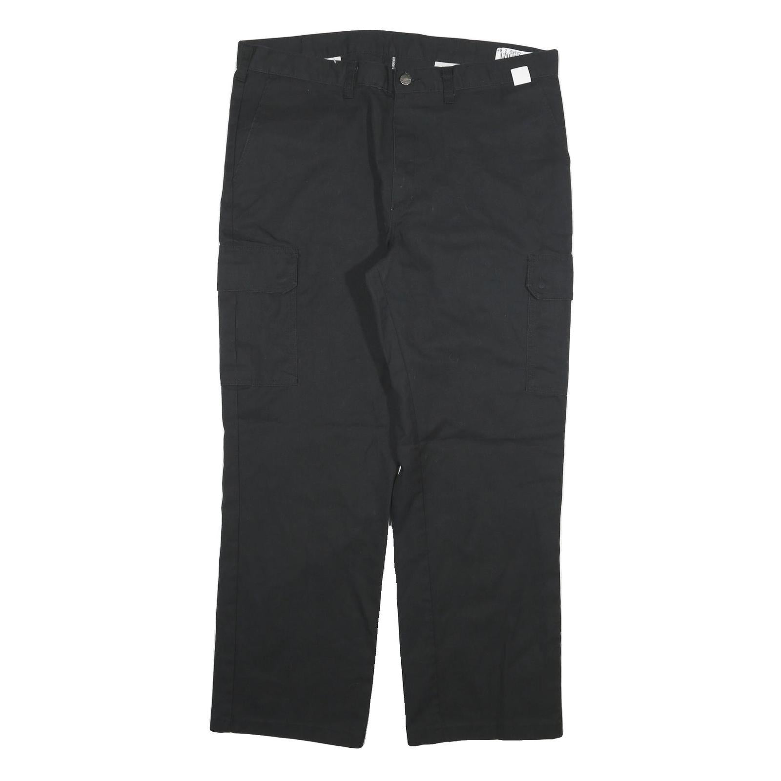 DICKIES Mens Cotton Blend Black Regular Straight Trousers W38 L29 Workwear Zip Refurbished - N/A refurbished available on Cerqular
