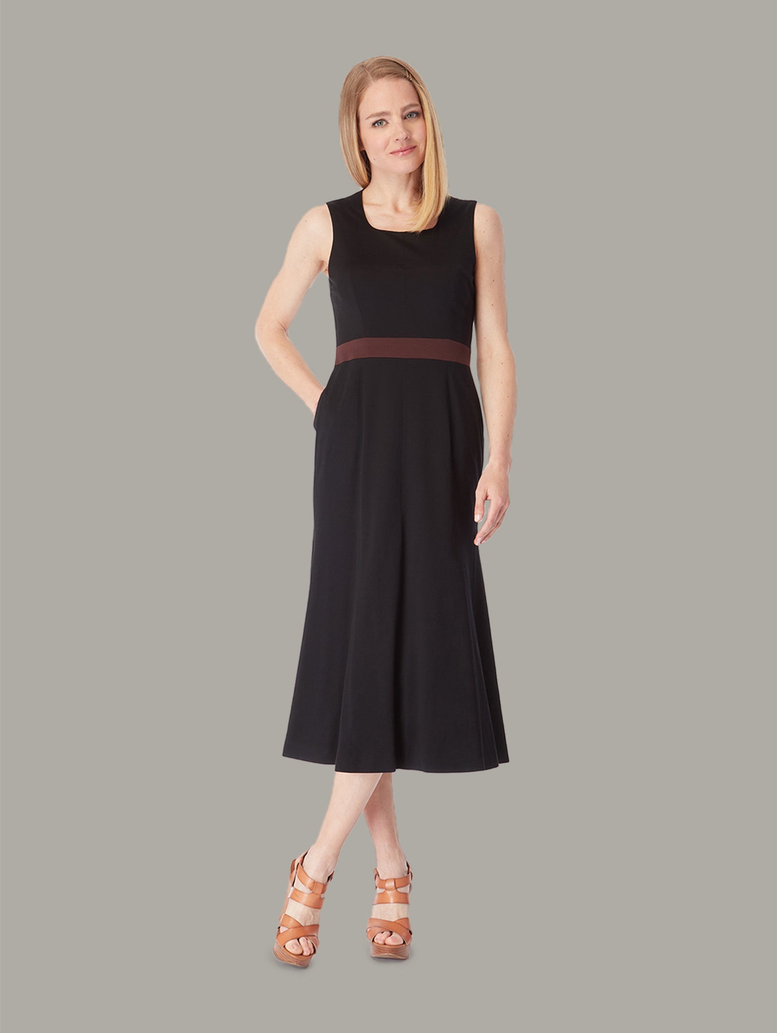 ACACIA | Jersey Mermaid Midi Dress | Colour: BLACK | Size: L Refurbished - N/A refurbished available on Cerqular