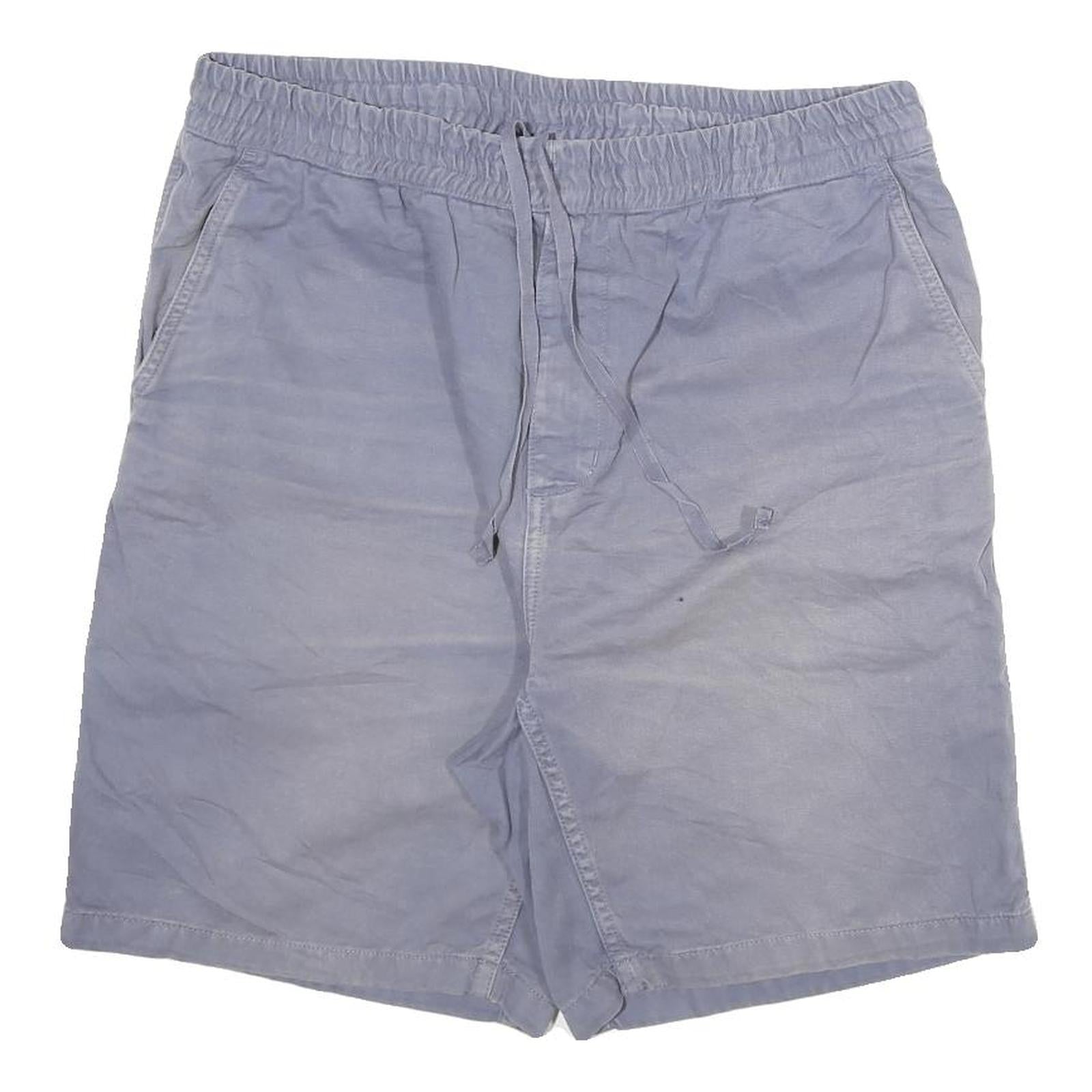 CARHARTT Mens Shorts Blue Casual L W33 Cotton Blend Drawstring Waist Refurbished - N/A refurbished available on Cerqular