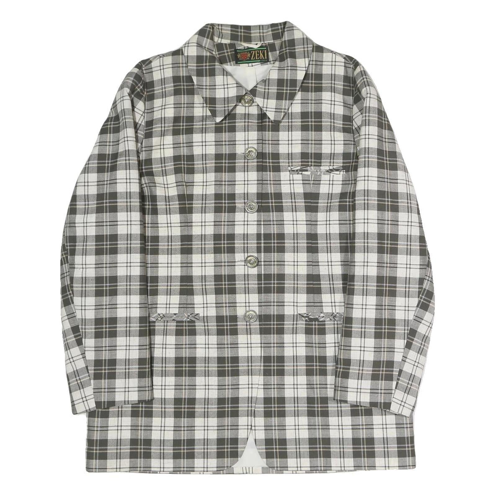 Buy ZEKI Womens Black & White Check Coach Jacket XL Polyester Blend Woven Classic Refurbished - $31.20 ZEKI Womens Black & White Check Coach Jacket XL Polyester Blend Woven Classic Refurbished - N/A refurbished available on Cerqular