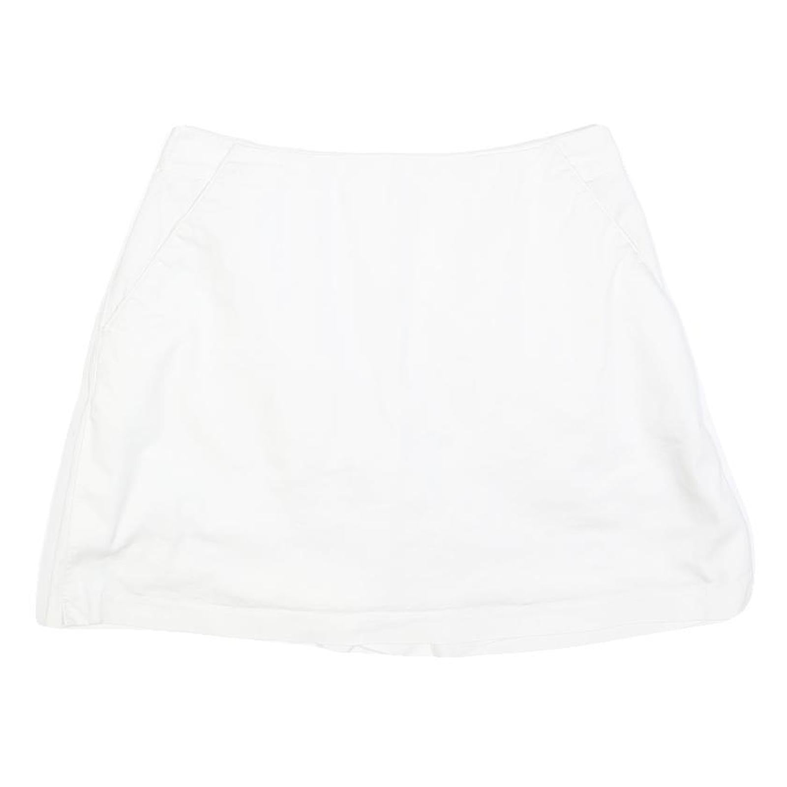ADIDAS Womens White Mini Cotton Blend Skort S Sports Casual Zip Pocket Refurbished - N/A refurbished available on Cerqular